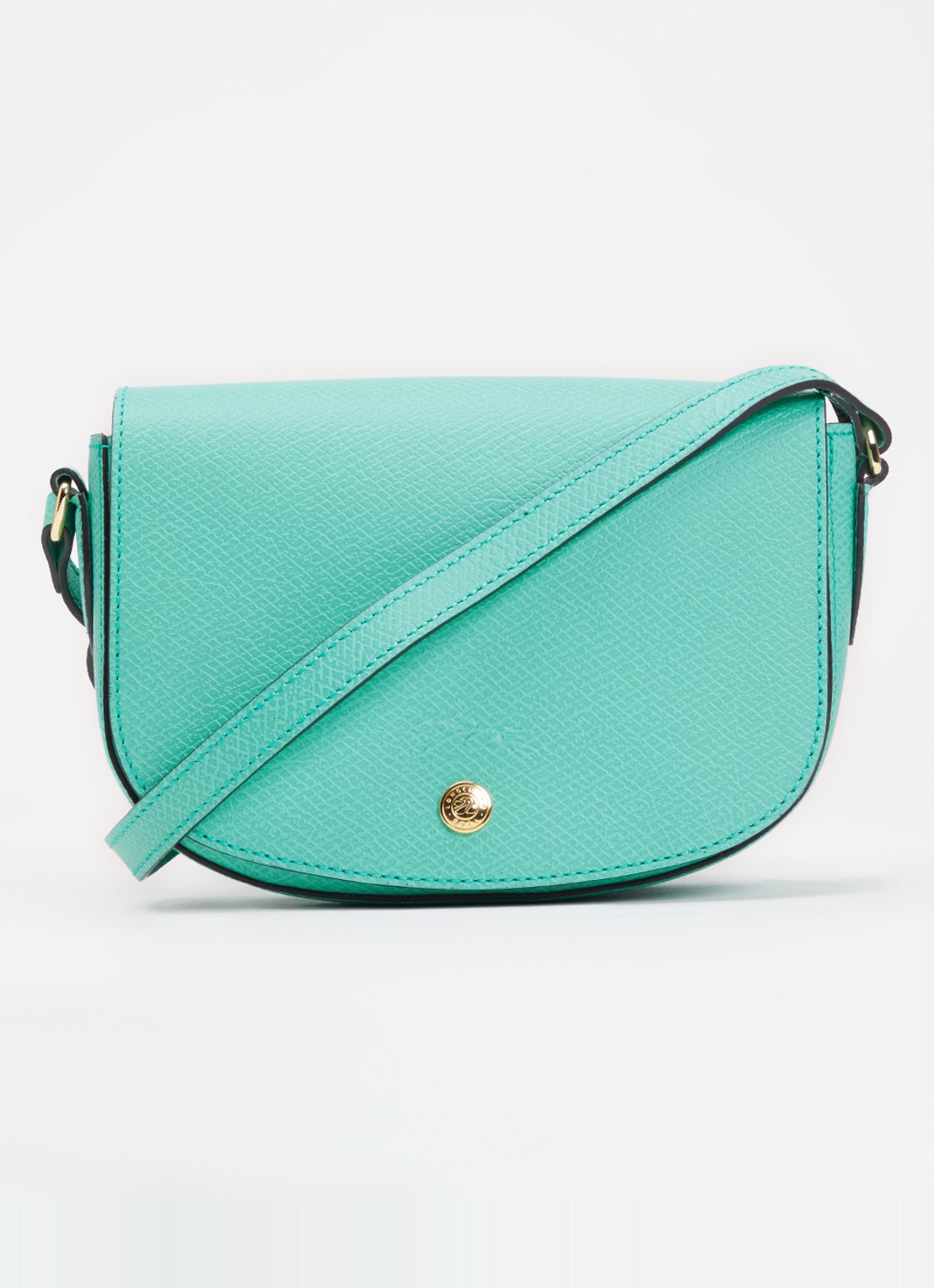 Longchamp Épure crossbodytas S van leer met verstelbare schouderriem - voorkant 5 mint