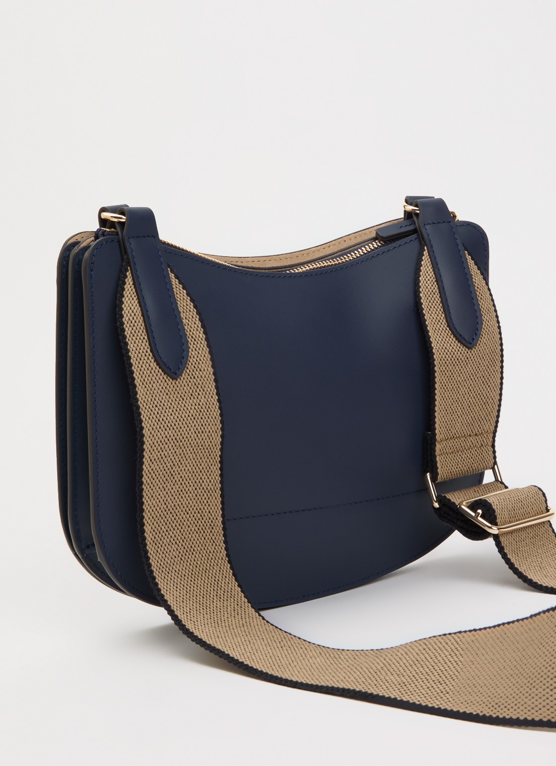 Longchamp Épure crossbodytas van kalfsleer met verstelbare schouderriem  - achterkant 6 indigo