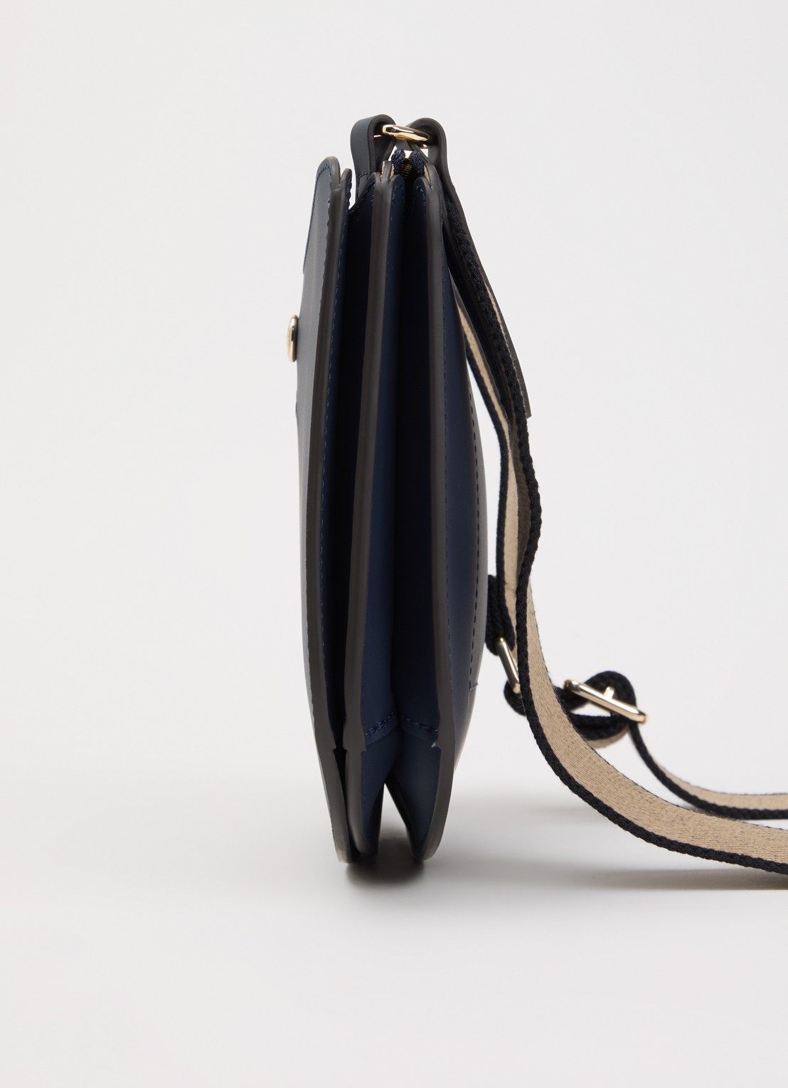 Longchamp Épure crossbodytas van kalfsleer met verstelbare schouderriem  - detail 4 indigo
