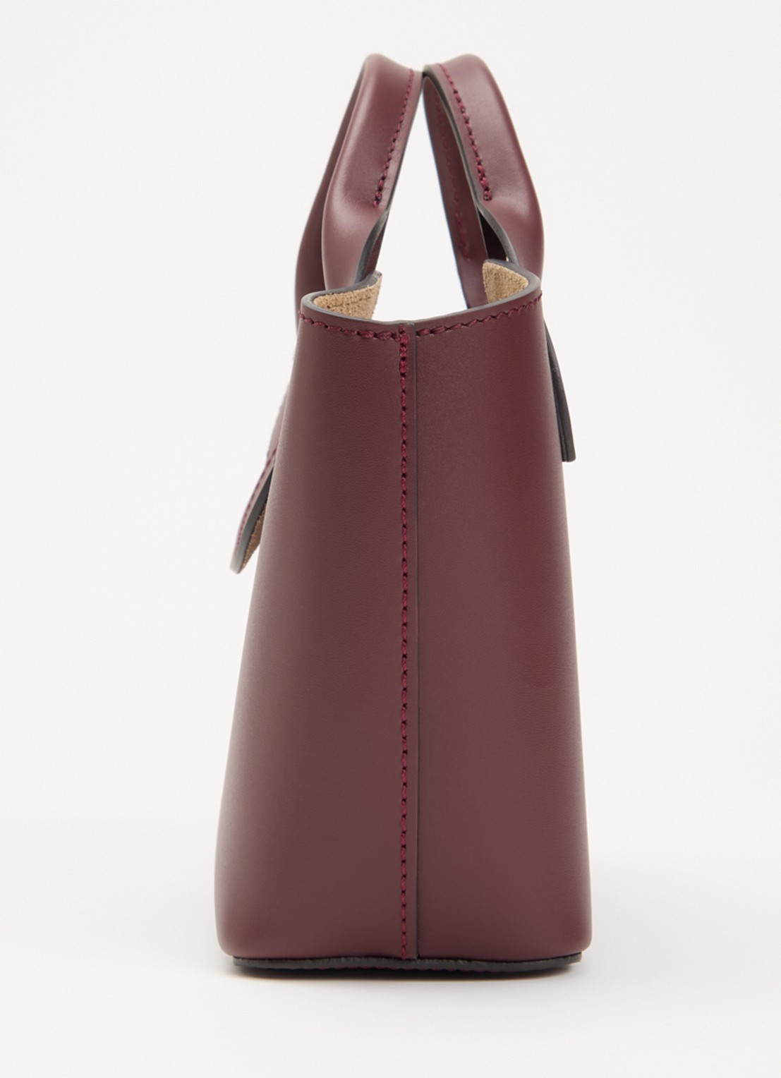 Longchamp Épure crossbodytas XS van kalfsleer met afneembare schouderriem - detail 3 bordeauxrood
