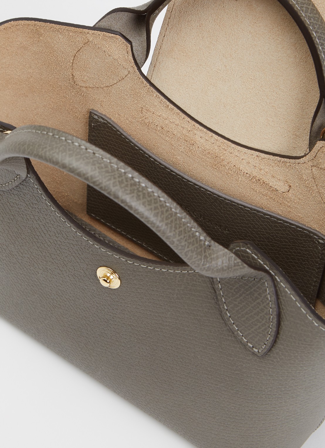 Longchamp Épure crossbodytas XS van leer met afneembare schouderriem - detail 5 grijs
