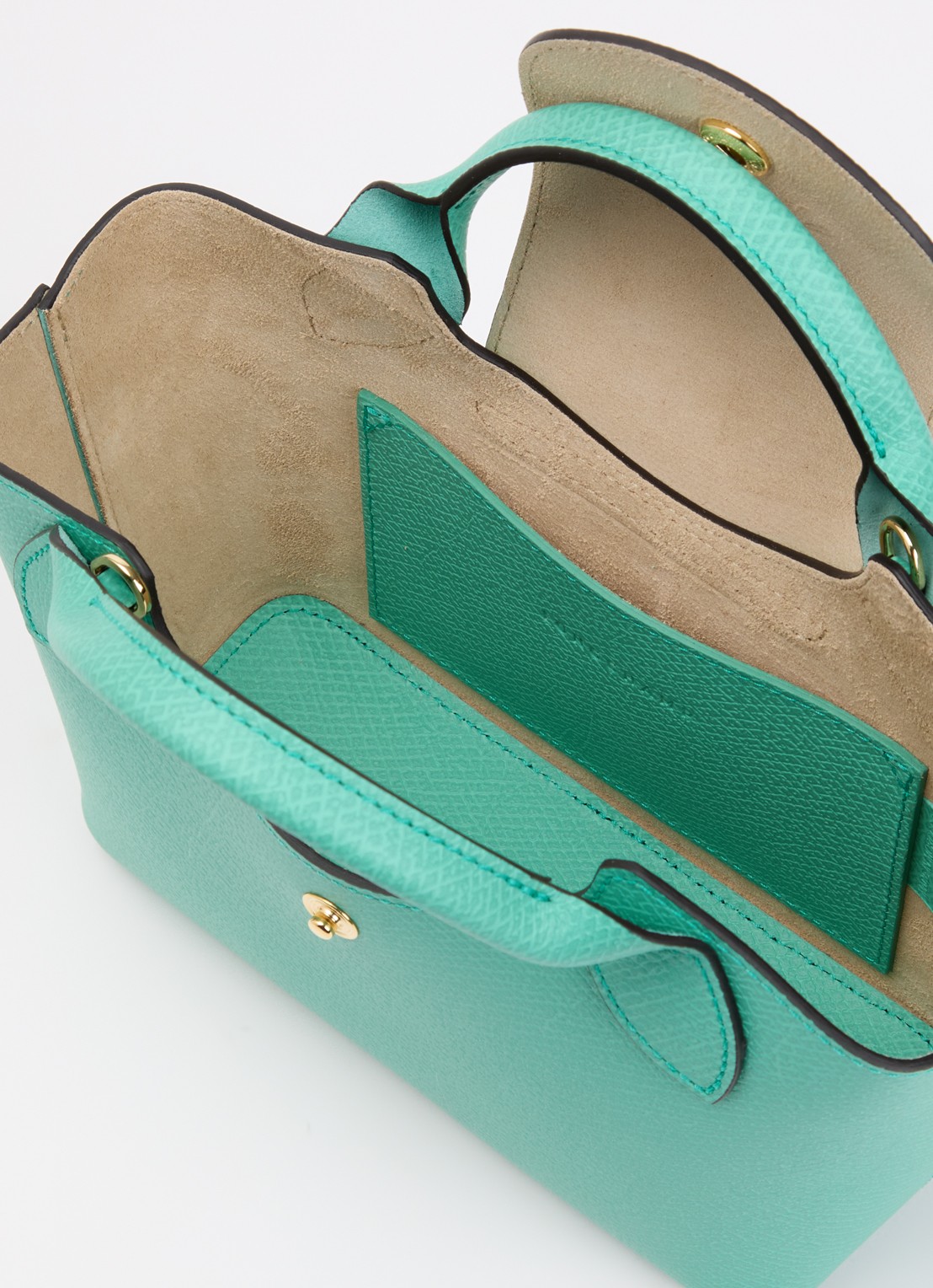 Longchamp Èpure handtas van leer met afneembare schouderriem - detail 3 mint