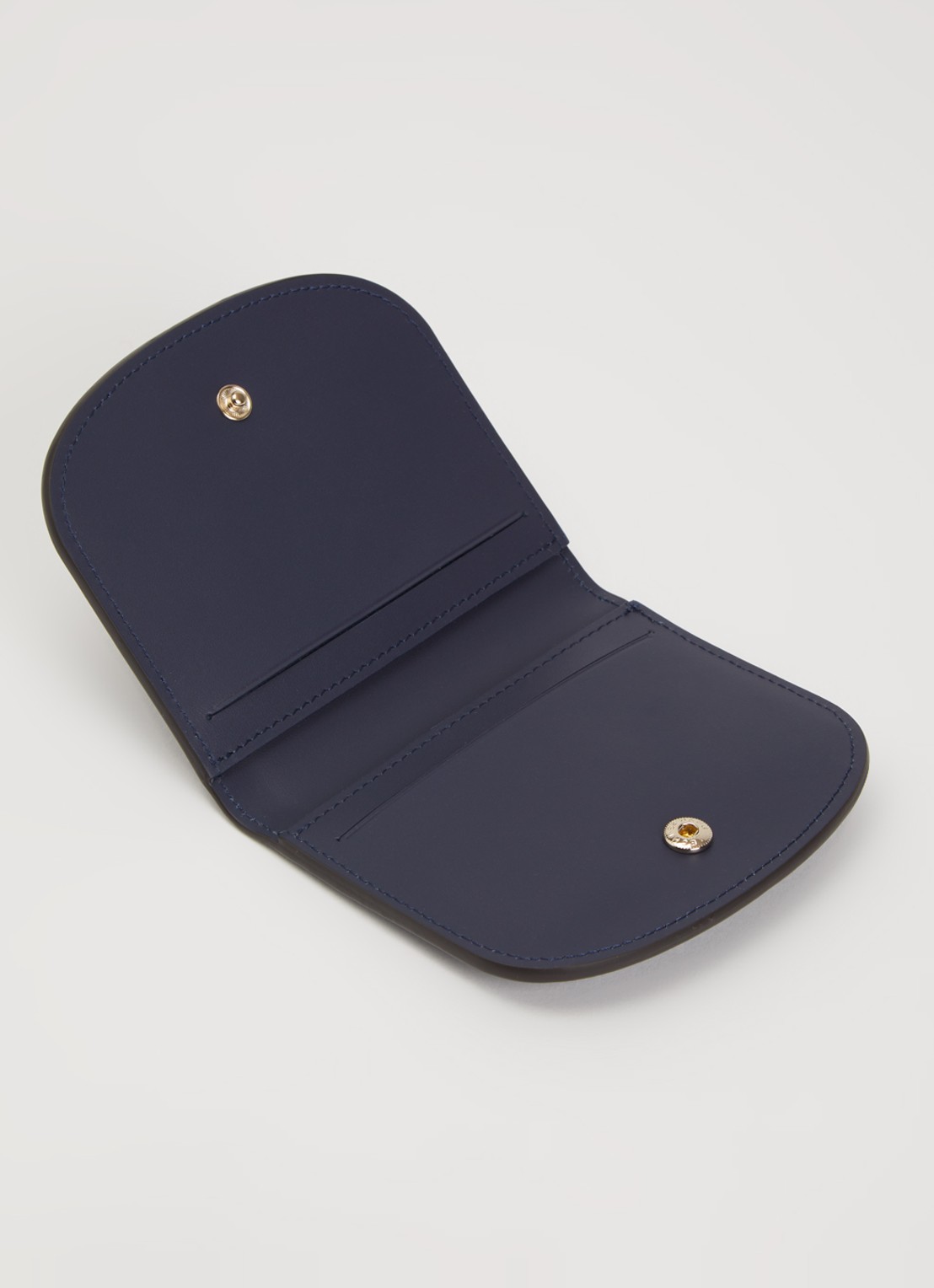 Longchamp Épure pasjeshouder van leer - voorkant 3 donkerblauw