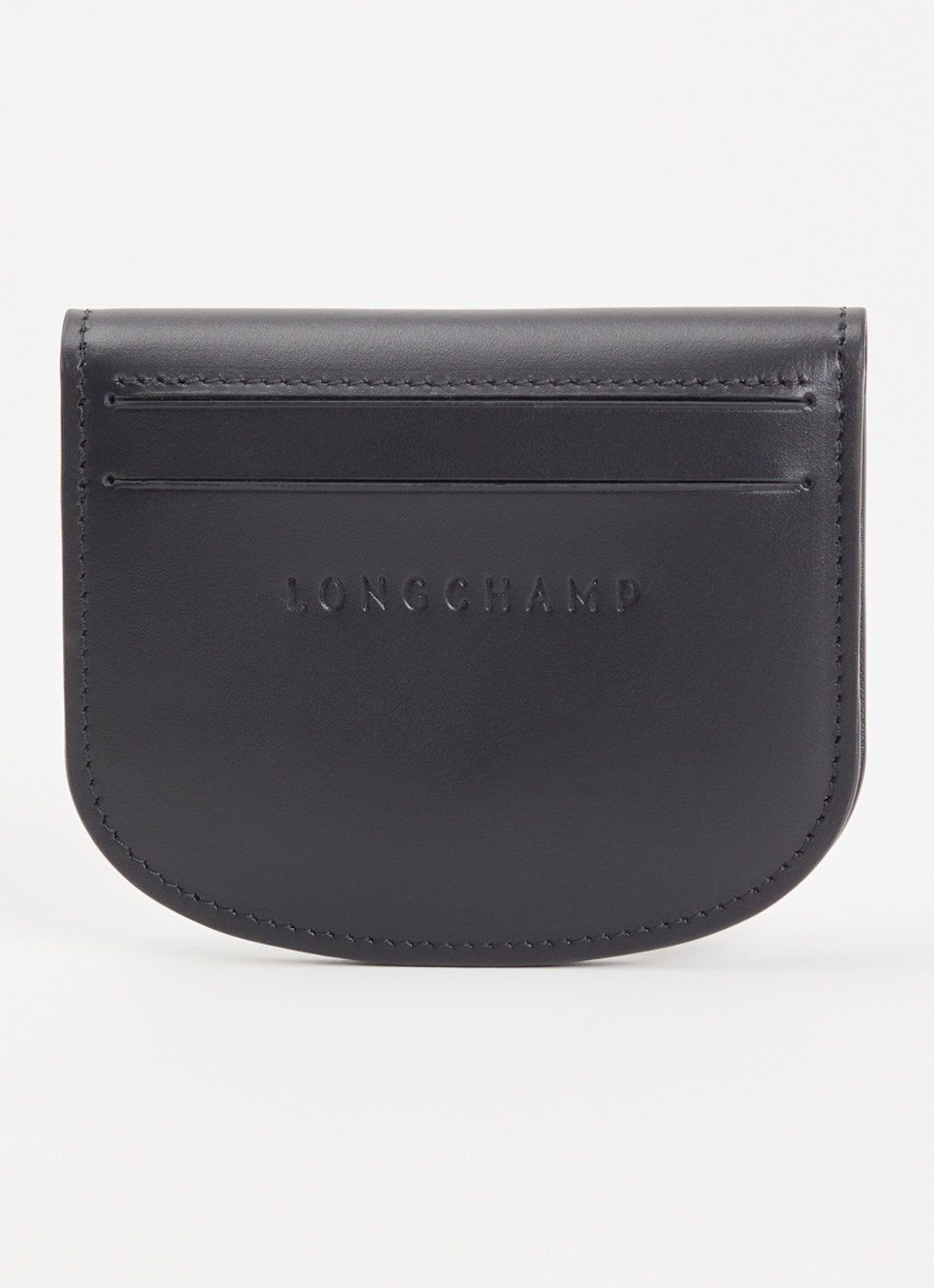 Longchamp Épure pasjeshouder van leer - achterkant zwart