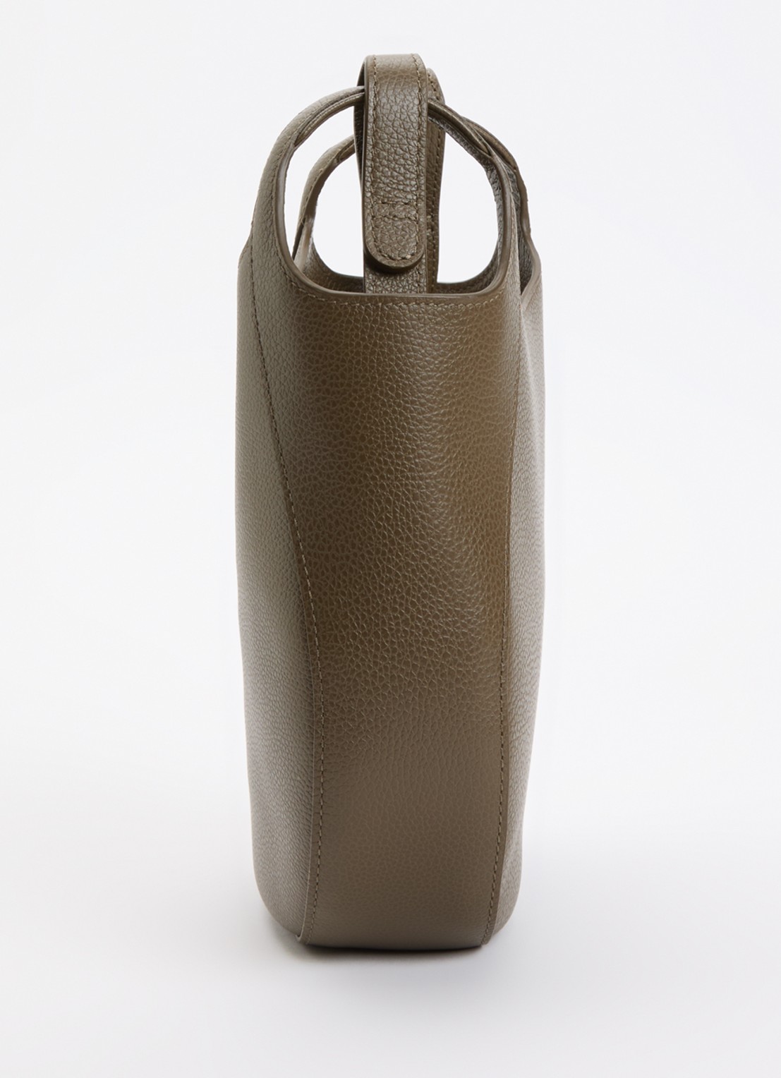 Longchamp Le Foulonné crossbodytas S van leer - detail 3 olijfgroen
