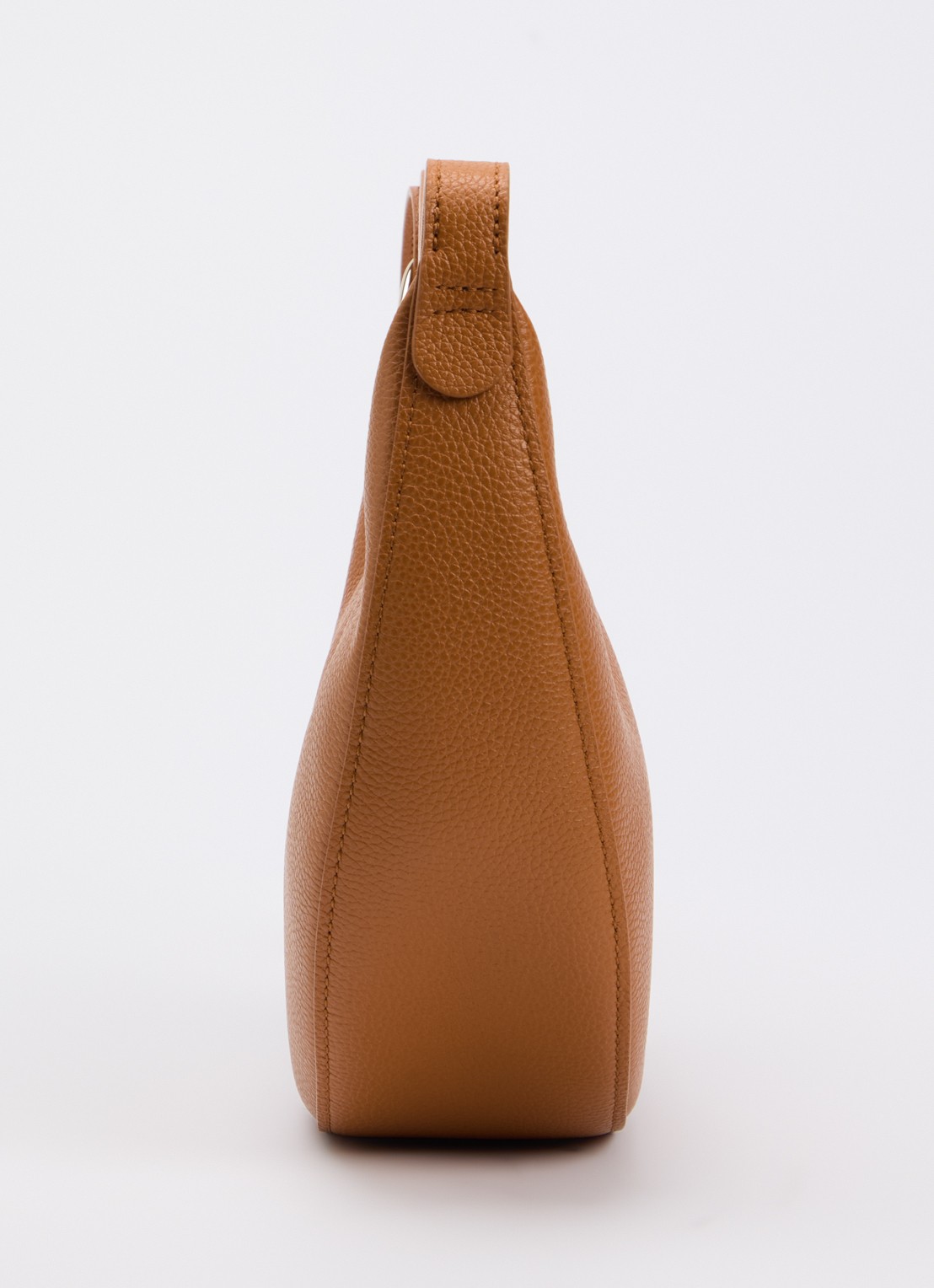 Longchamp Le Foulonné crossbodytas S van leer - detail 5 roestbruin