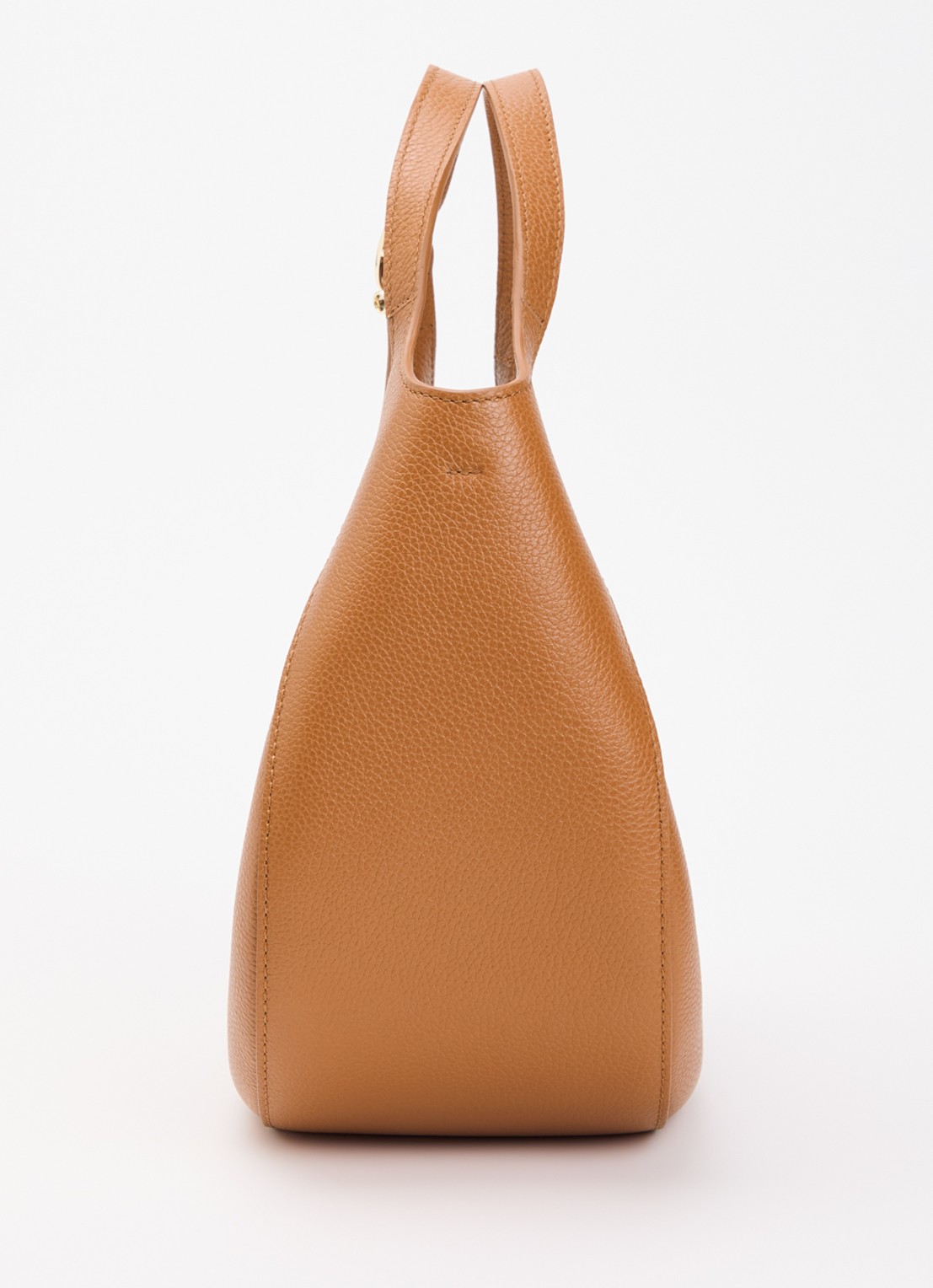 Longchamp Le Foulonné handtas S van leer met afneembare schouderriem - detail 4 camel