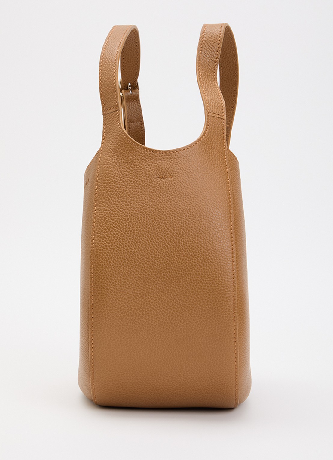 Longchamp Le Foulonné handtas S van leer met afneembare schouderriem - detail 6 cognac