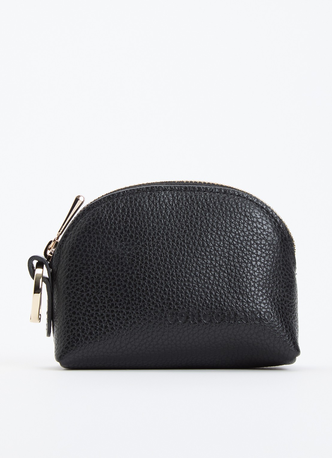 Longchamp Le Foulonné sleuteletui van leer - voorkant 2 zwart