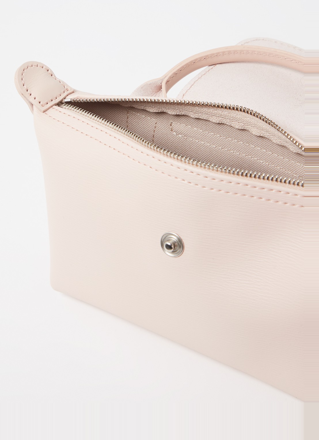 Longchamp Le Pliage City mini handtas met leren details - detail 2 oudroze