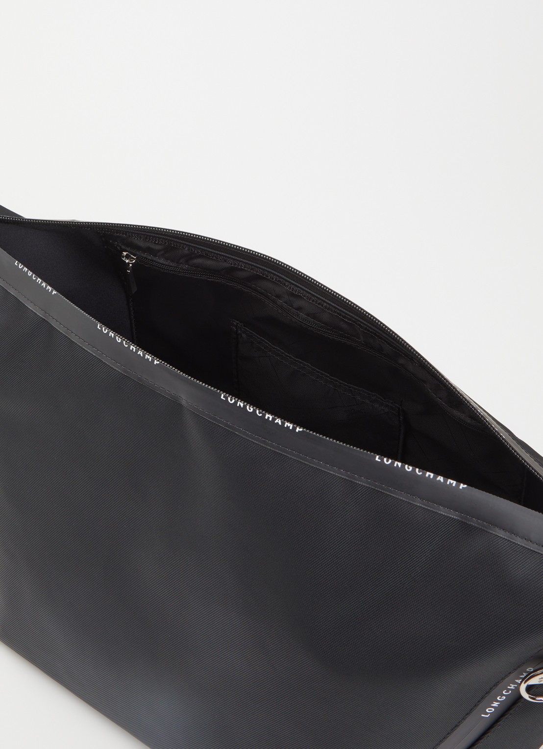 Longchamp Le Pliage Energy crossbody tas van canvas met afneembare schouderriem - detail 2 zwart