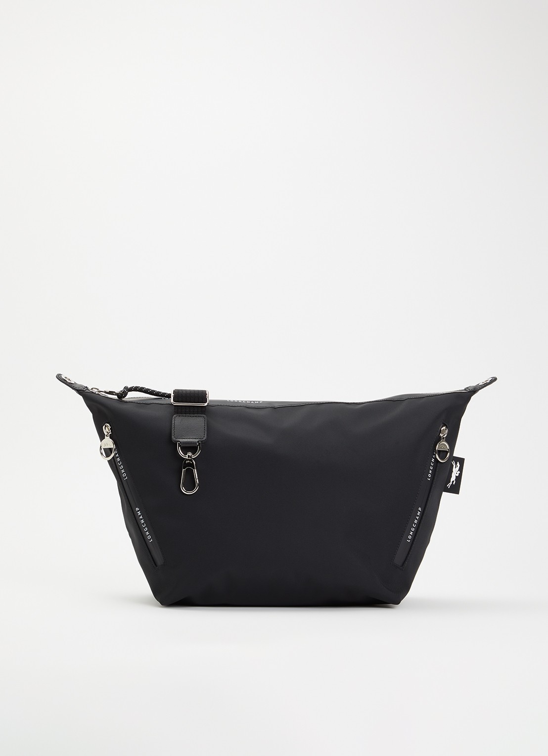 Longchamp Le Pliage Energy crossbody tas van canvas met afneembare schouderriem - voorkant 5 zwart