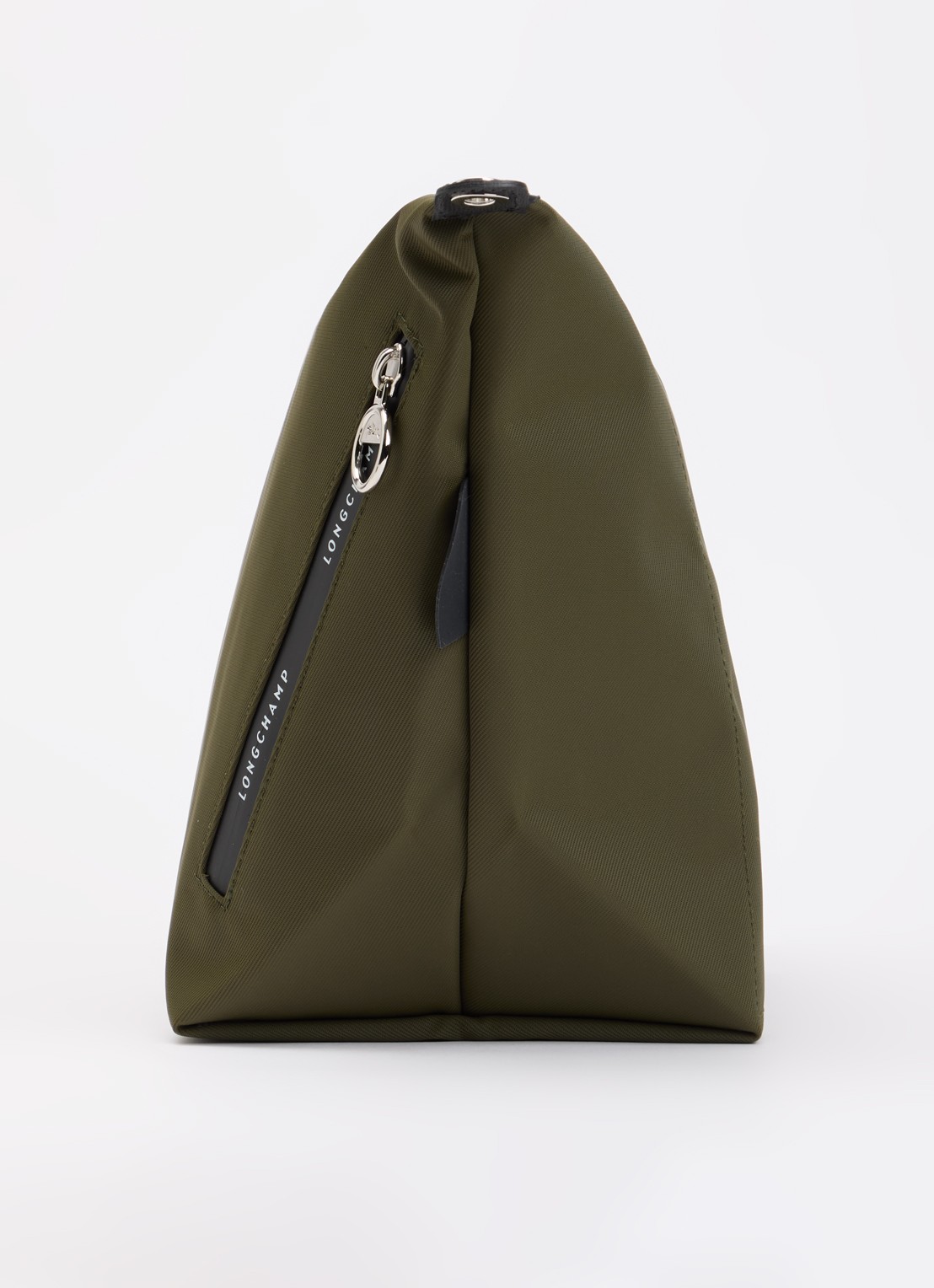 Longchamp Le Pliage Energy crossbody tas van canvas met afneembare schouderriem - detail 4 legergroen