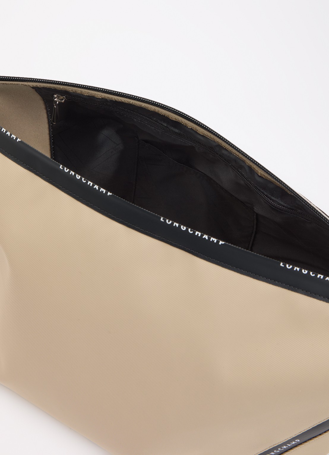 Longchamp Le Pliage Energy crossbodytas M van canvas met afneembare schouderriem - detail 2 beige