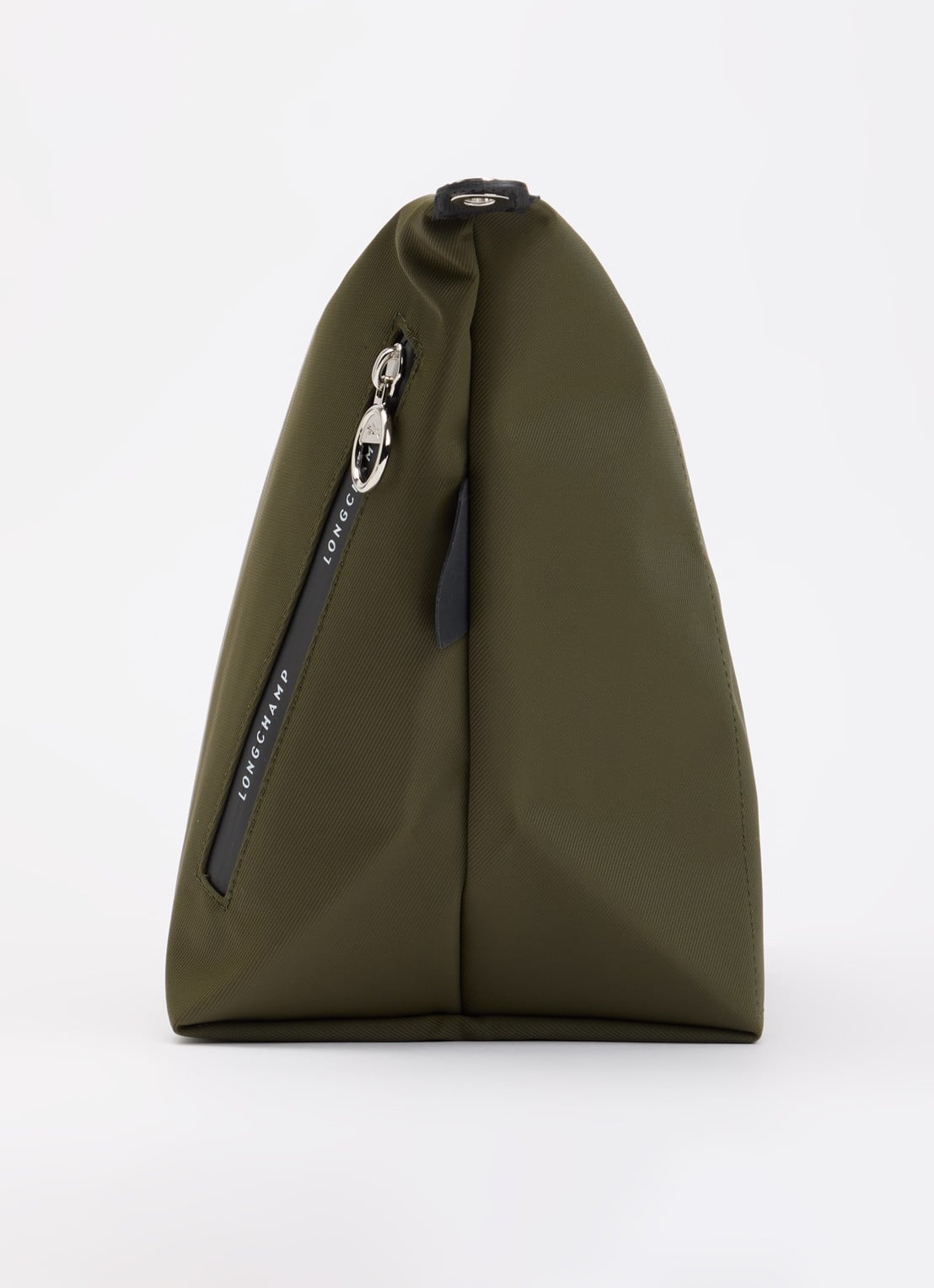 Longchamp Le Pliage Energy crossbodytas M van canvas met afneembare schouderriem - detail 4 legergroen