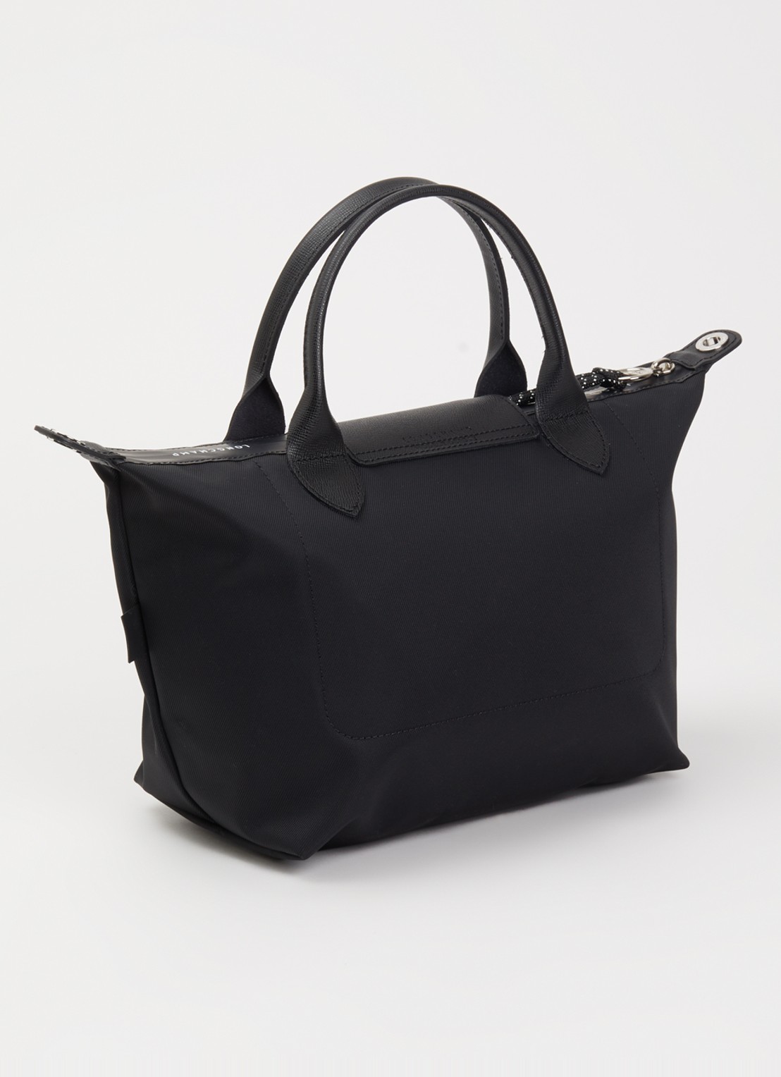 Longchamp Le Pliage Energy handtas S met leren details - achterkant 8 zwart