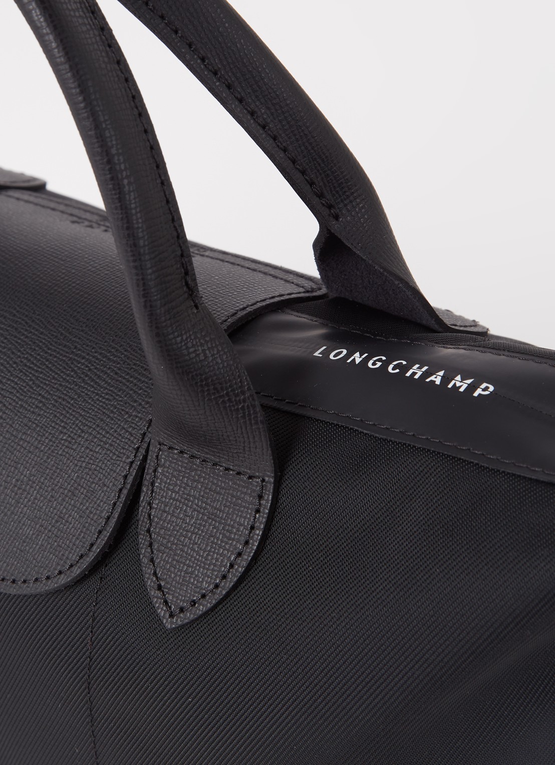 Longchamp Le Pliage Energy handtas S met leren details - detail 6 zwart