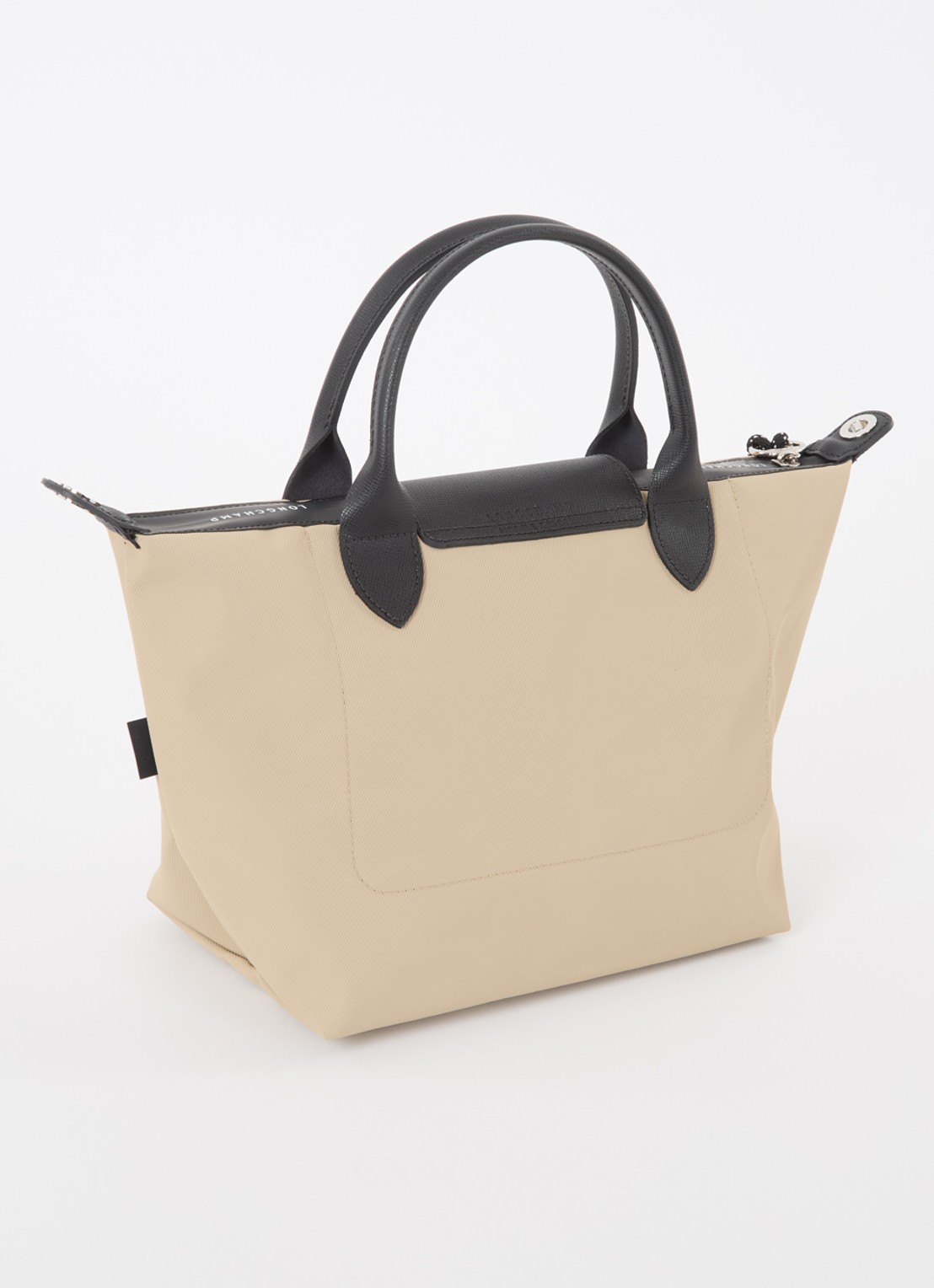Longchamp Le Pliage Energy handtas S met leren details - achterkant 5 beige