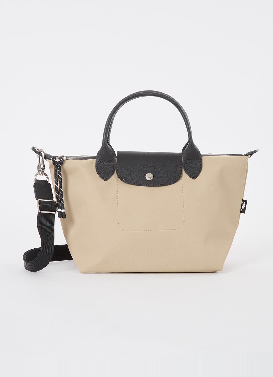 Longchamp Le Pliage Energy handtas S met leren details - voorkant beige