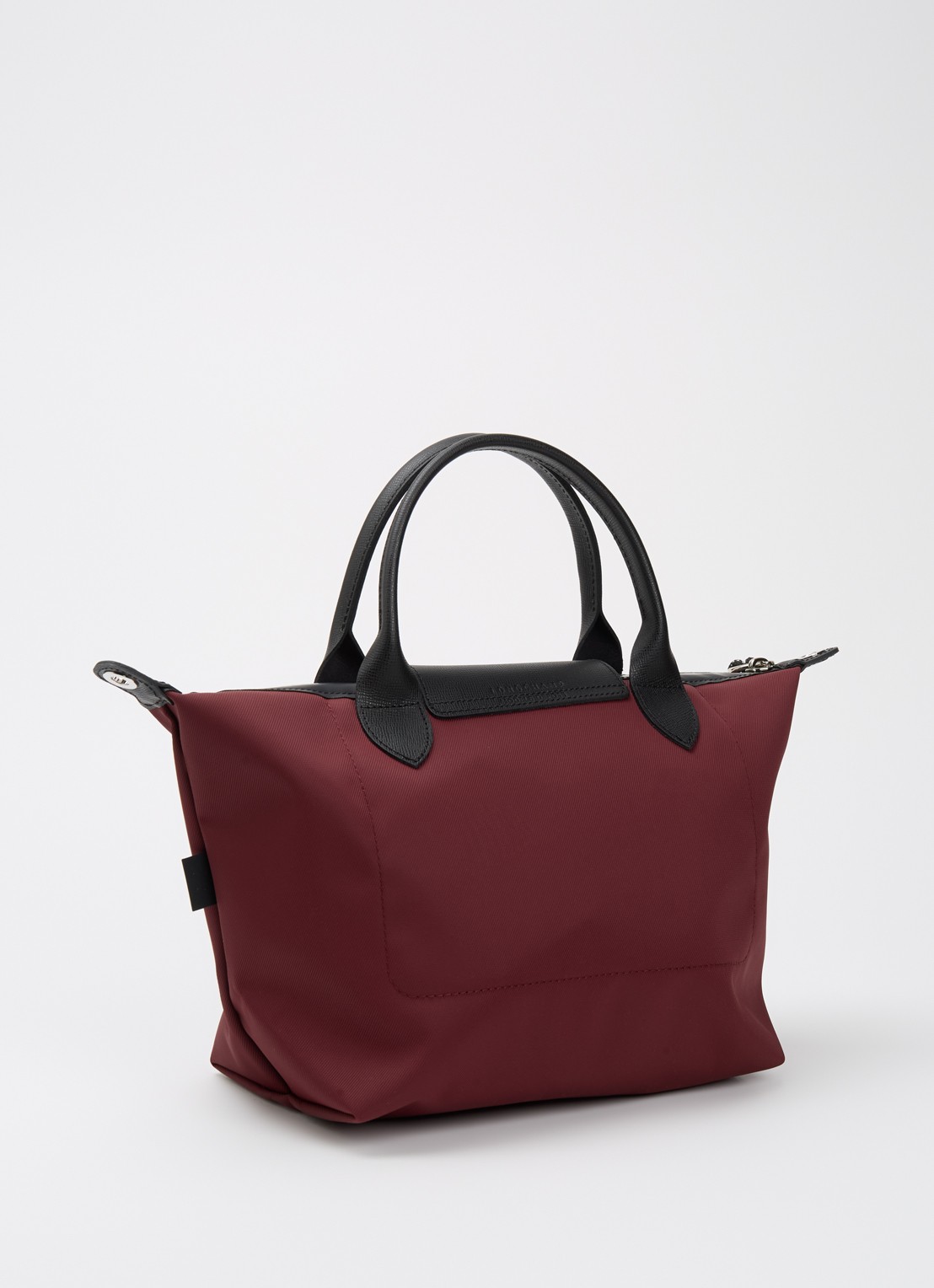 Longchamp Le Pliage Energy handtas S met leren details - achterkant 7 bordeauxrood