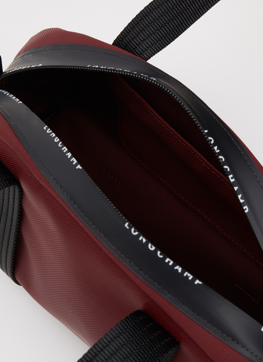 Longchamp Le Pliage Energy handtas XS met afneembare schouderriem - detail 5 donkerrood