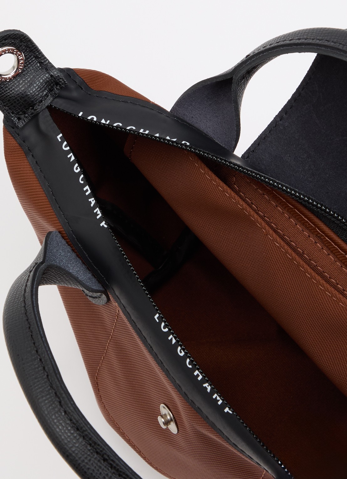 Longchamp Le Pliage Energy handtas XS met leren details - detail 5 bruin