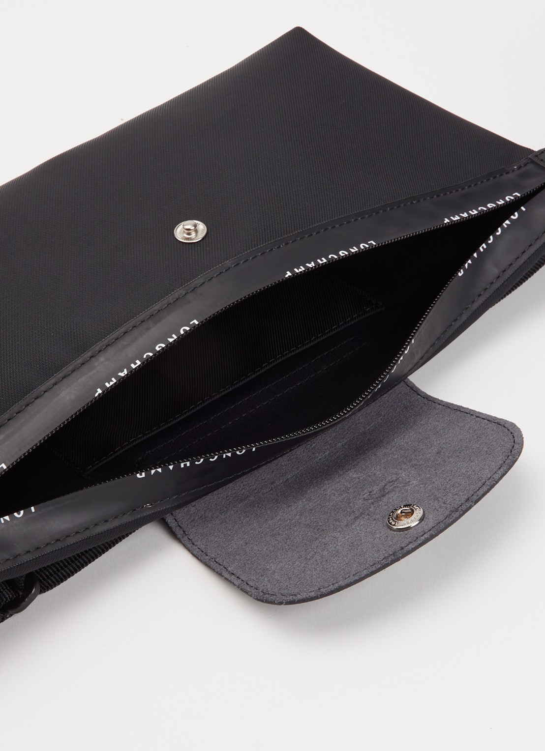 Longchamp Le Pliage Energy heuptas M met leren details - detail 4 zwart