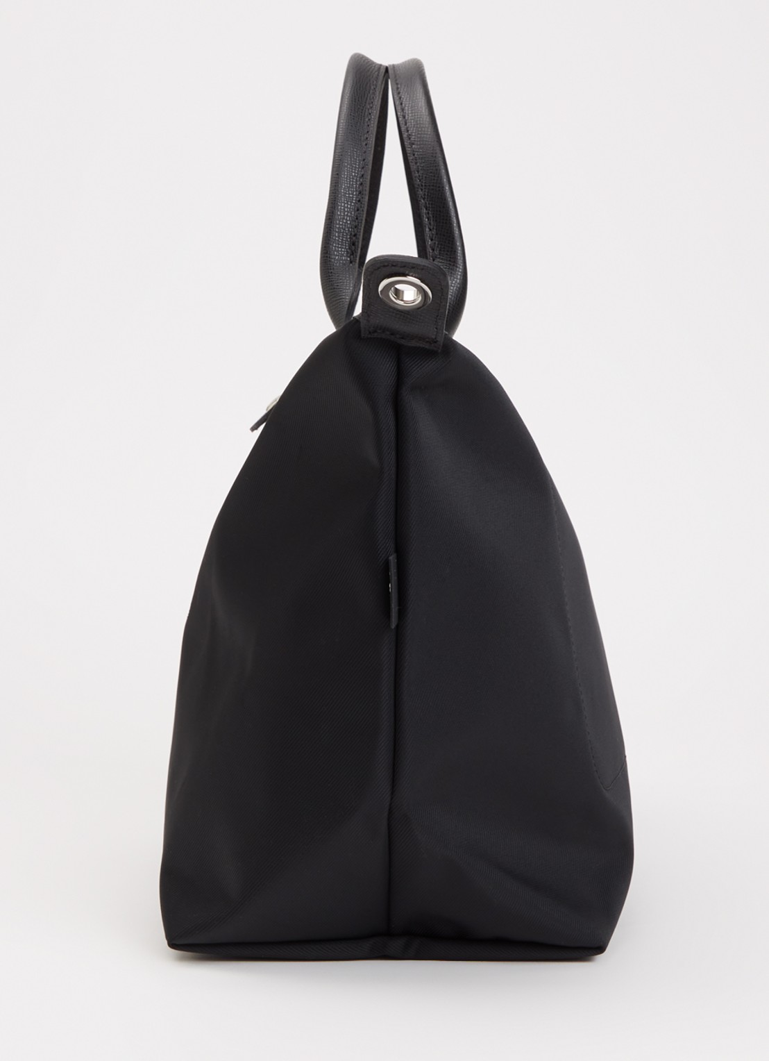 Longchamp Le Pliage Green handtas M met leren details - detail 6 zwart