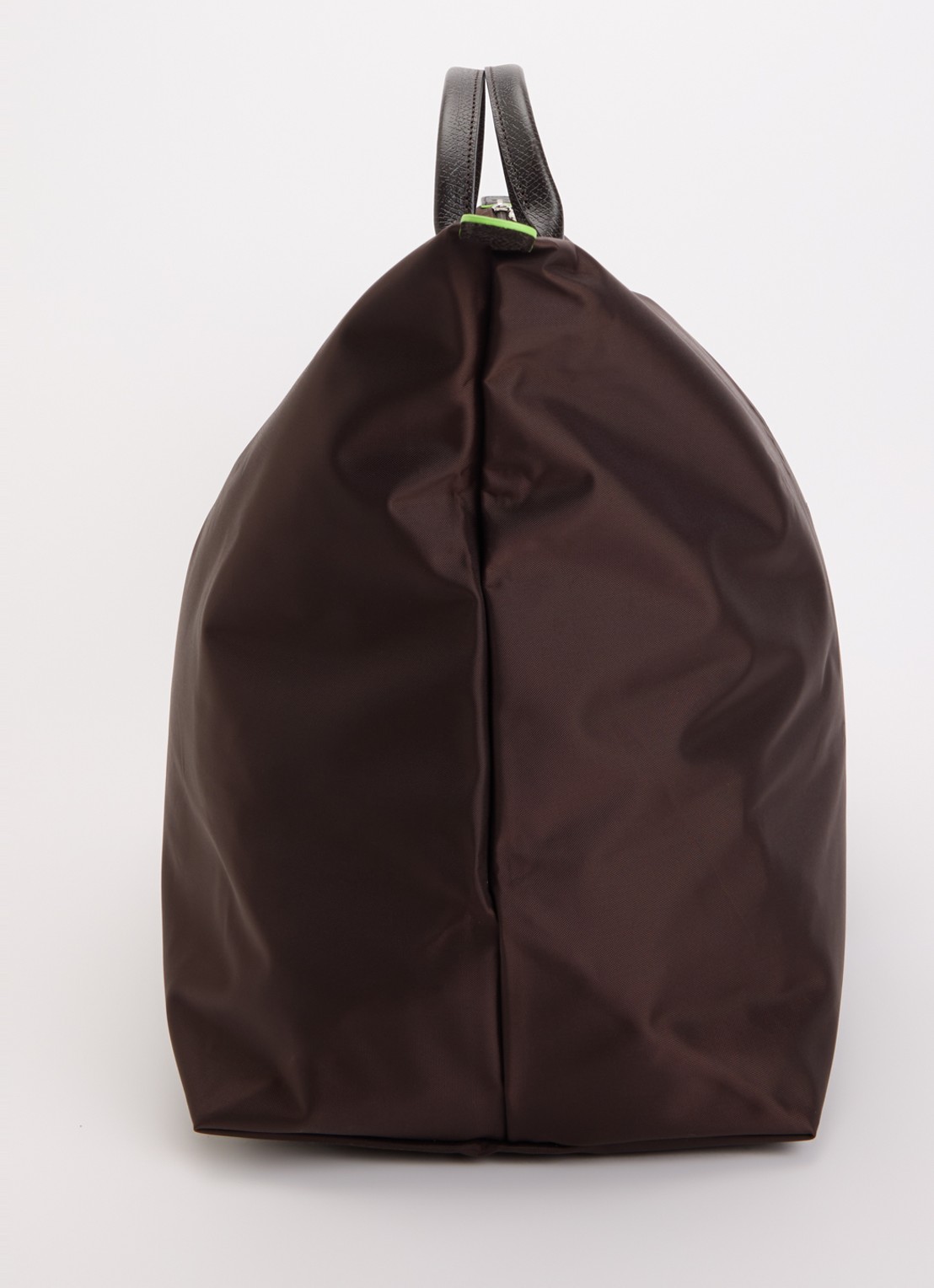 Longchamp Le Pliage Green reistas XL met leren details - detail 5 donkerbruin