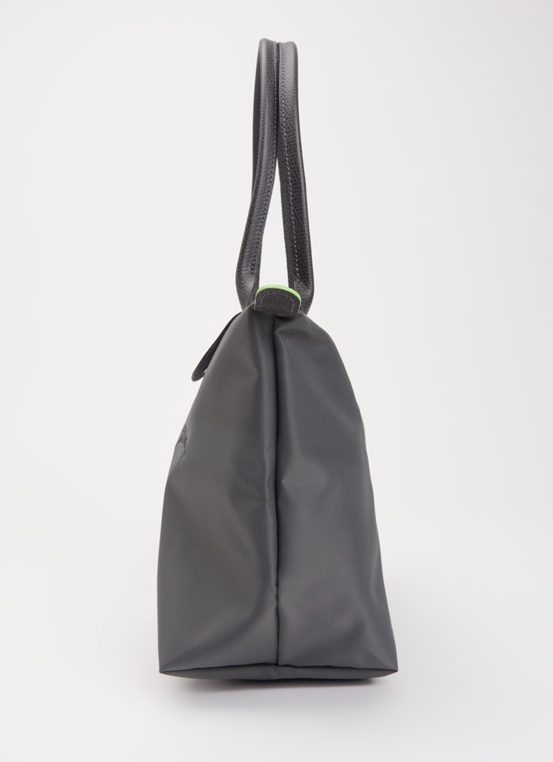 Longchamp Le Pliage Green schoudertas M met leren details - detail 4 donkergrijs
