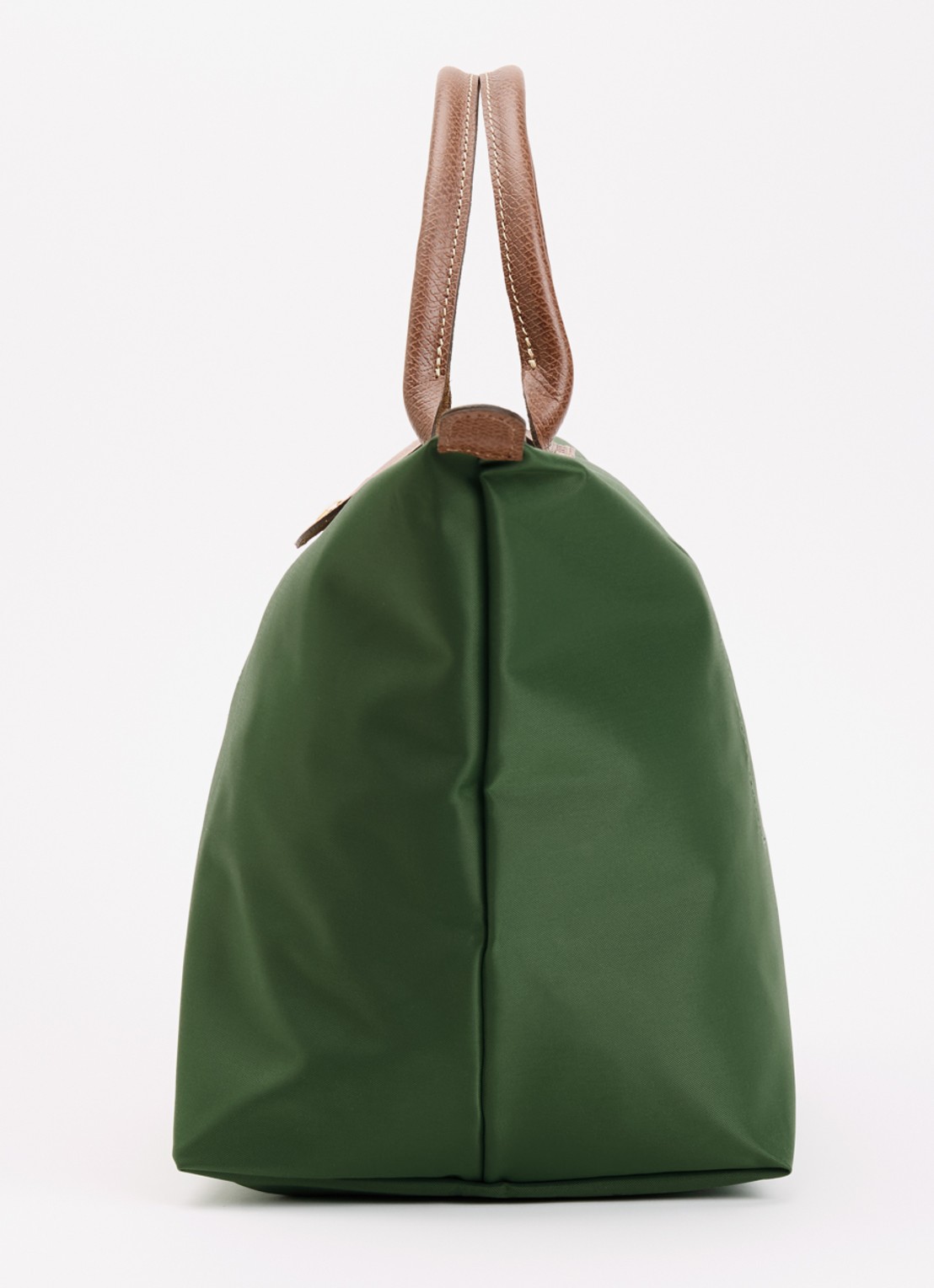 Longchamp Le Pliage handtas M met leren details - detail 5 groen