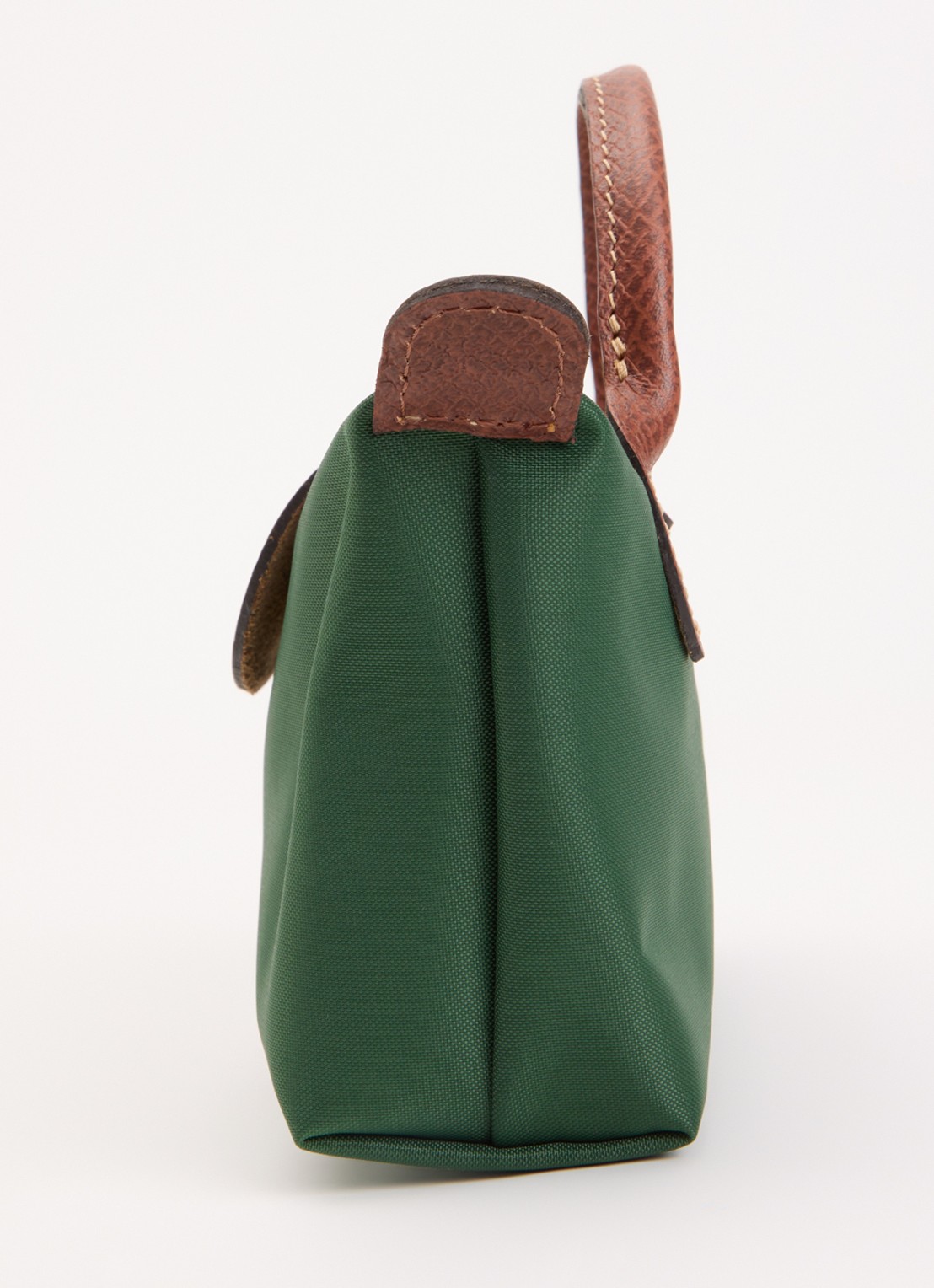 Longchamp Le Pliage handtas met leren details - detail 5 groen