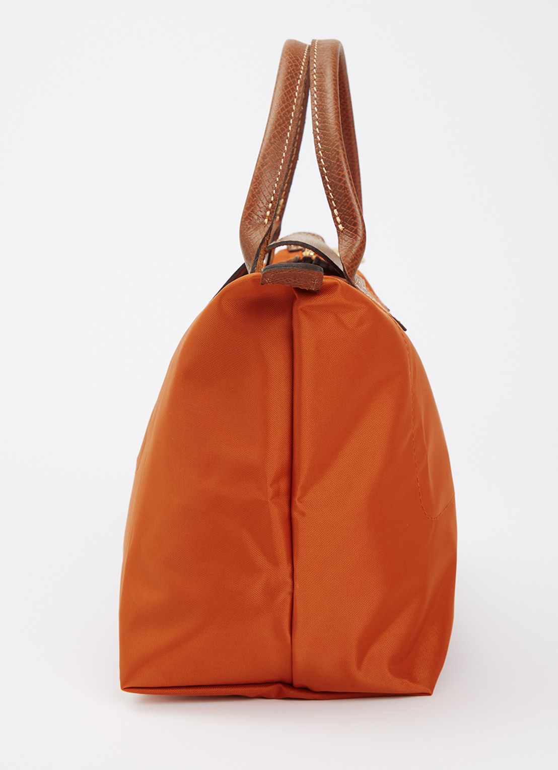 Longchamp Le Pliage handtas S met leren details - detail 3 antraciet