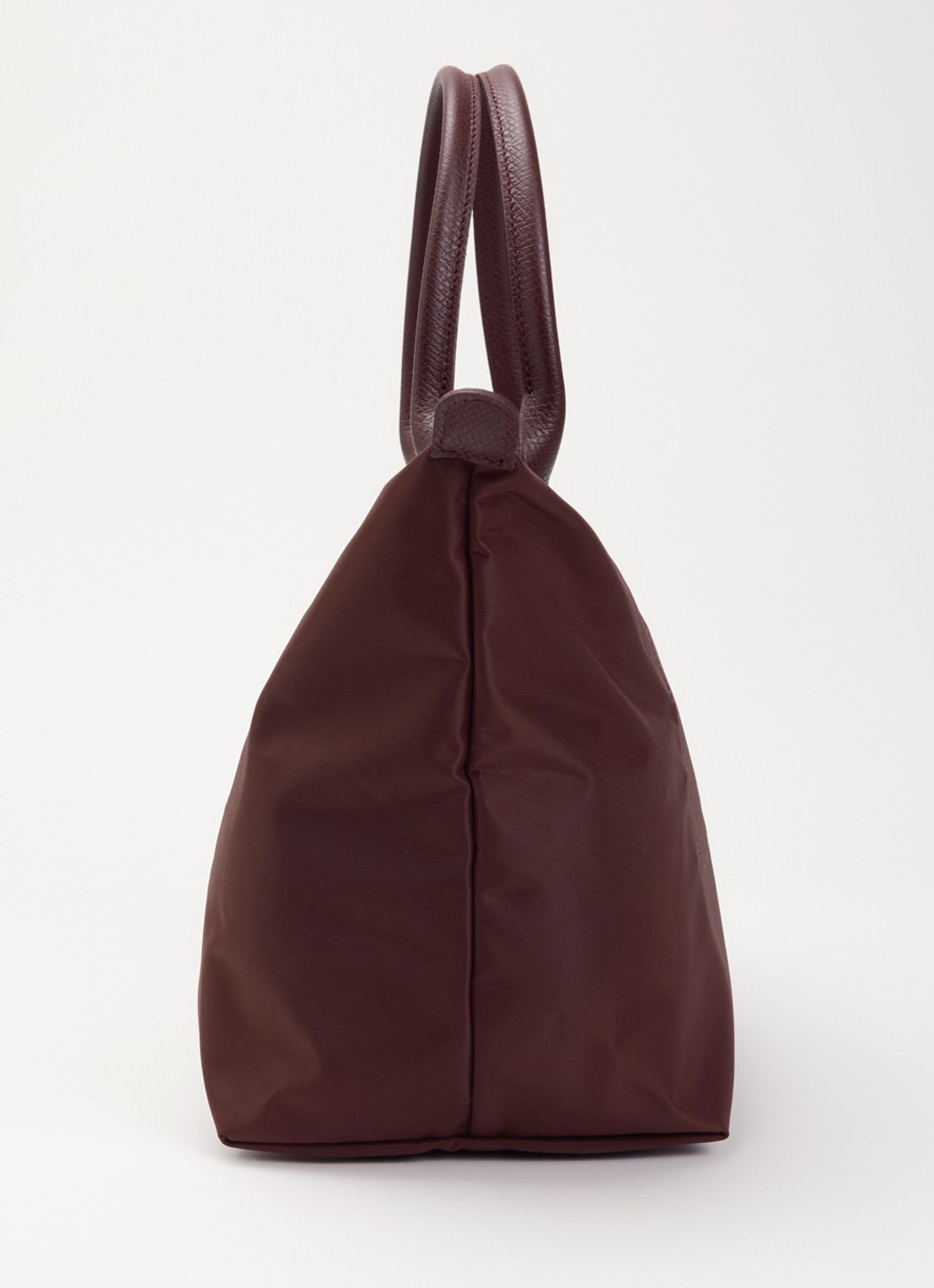 Longchamp Le Pliage One handtas L met leren details - detail 5 aubergine