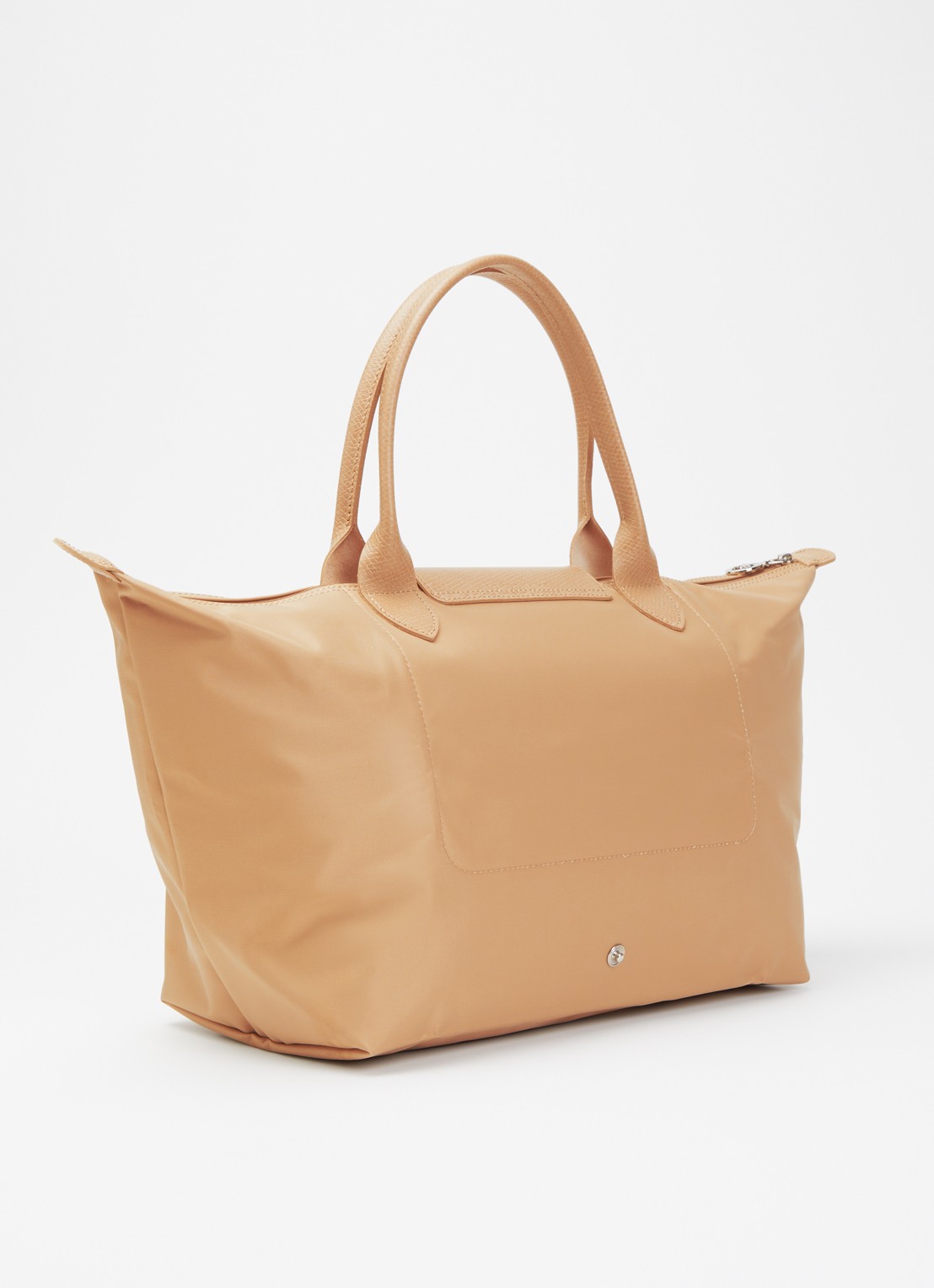 Longchamp Le Pliage One handtas L met leren details - achterkant beige