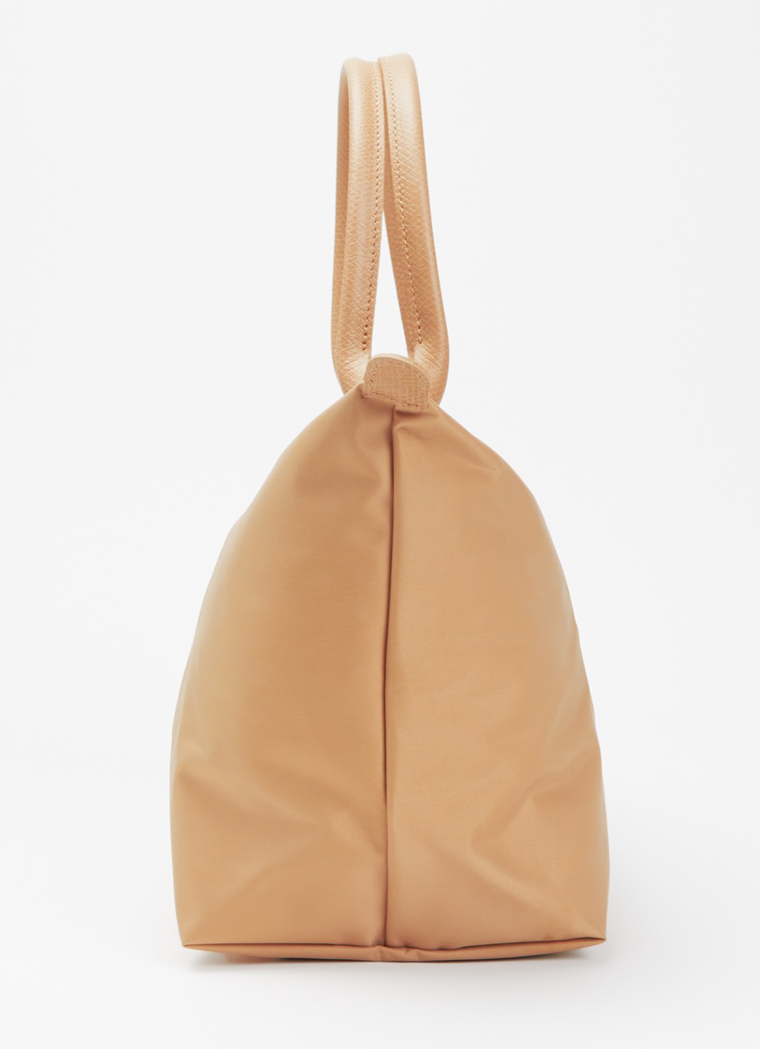 Longchamp Le Pliage One handtas L met leren details - detail 5 beige
