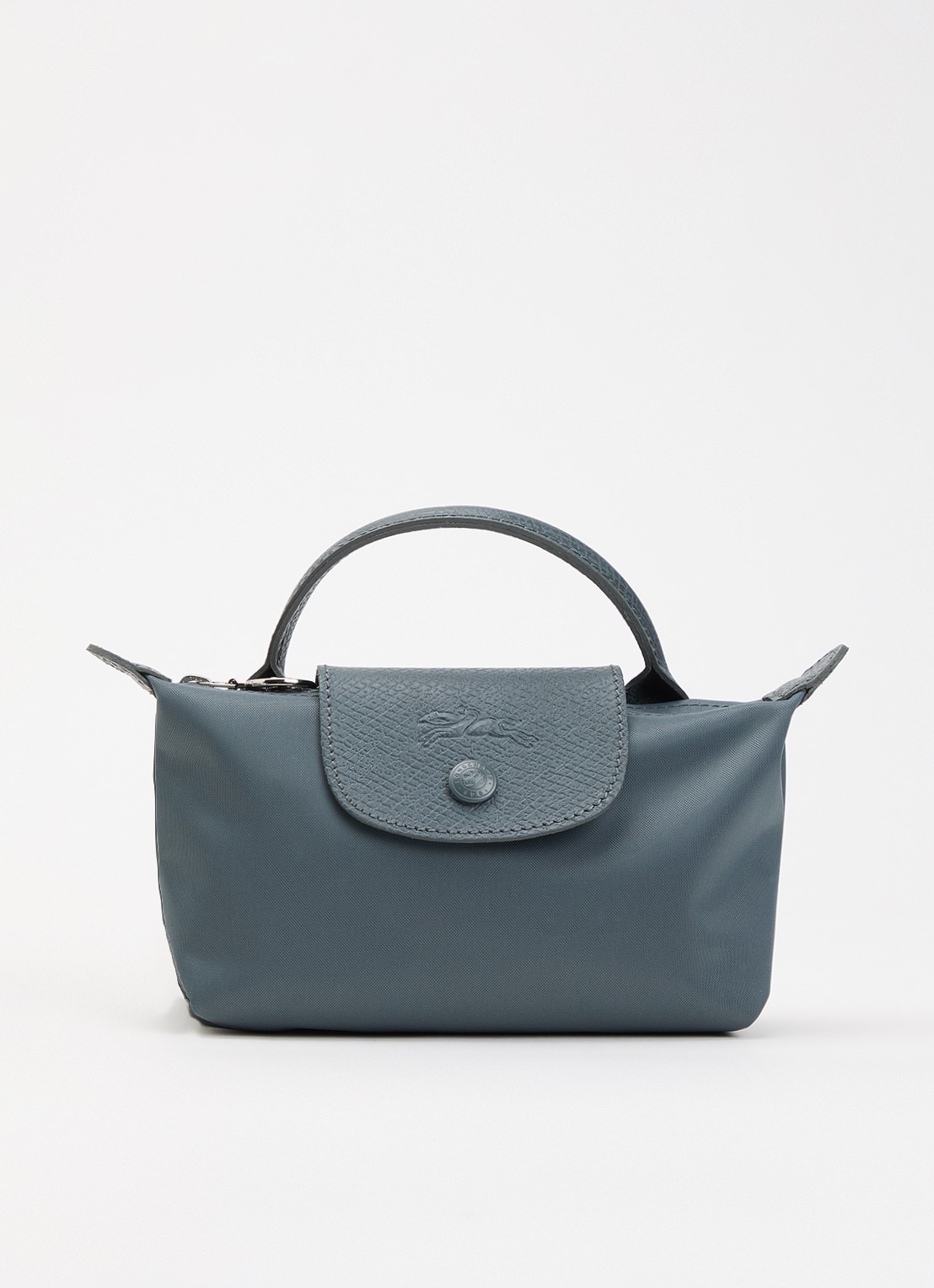 Longchamp Le Pliage One handtas met leren details - voorkant antraciet