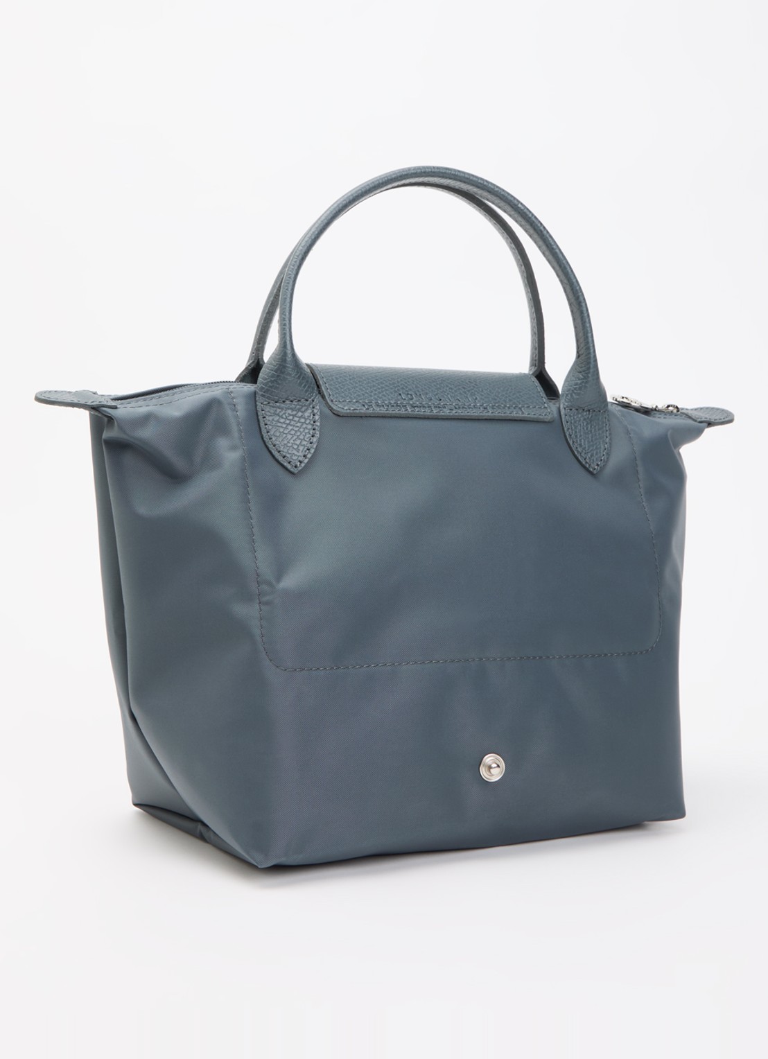 Longchamp Le Pliage One handtas S met leren details - achterkant 7 antraciet