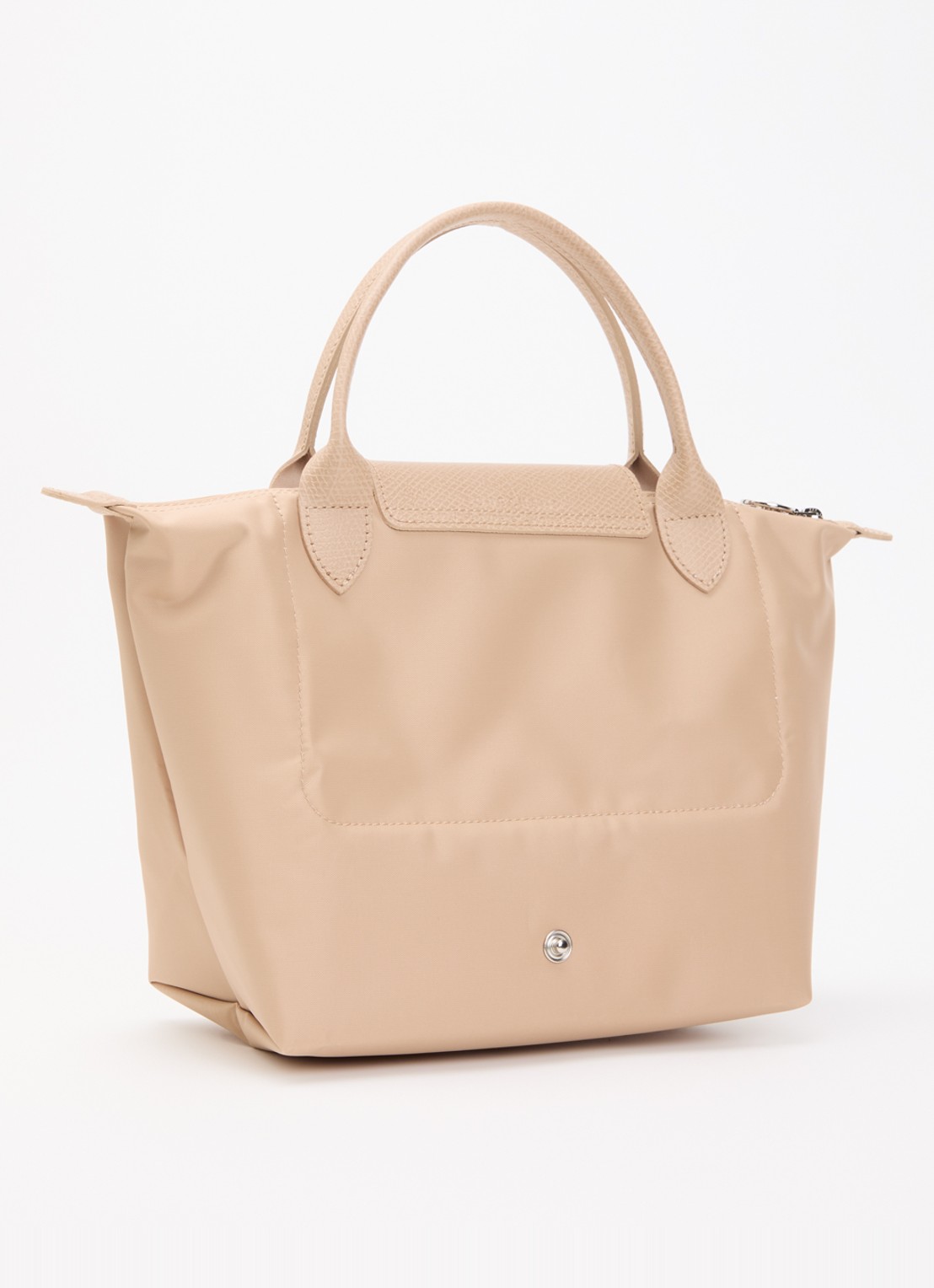 Longchamp Le Pliage One handtas S met leren details - achterkant 7 beige