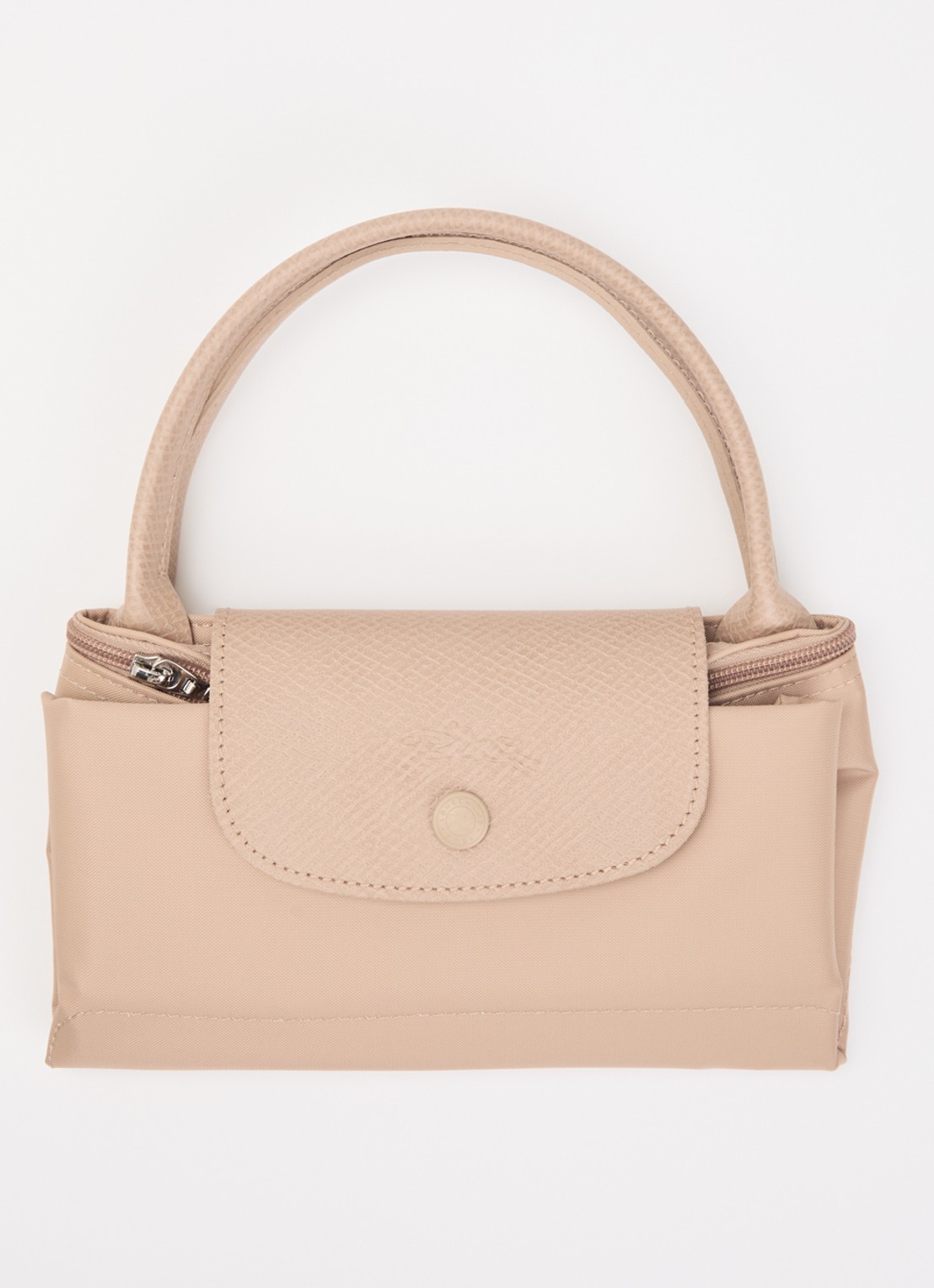 Longchamp Le Pliage One handtas S met leren details - detail 3 beige