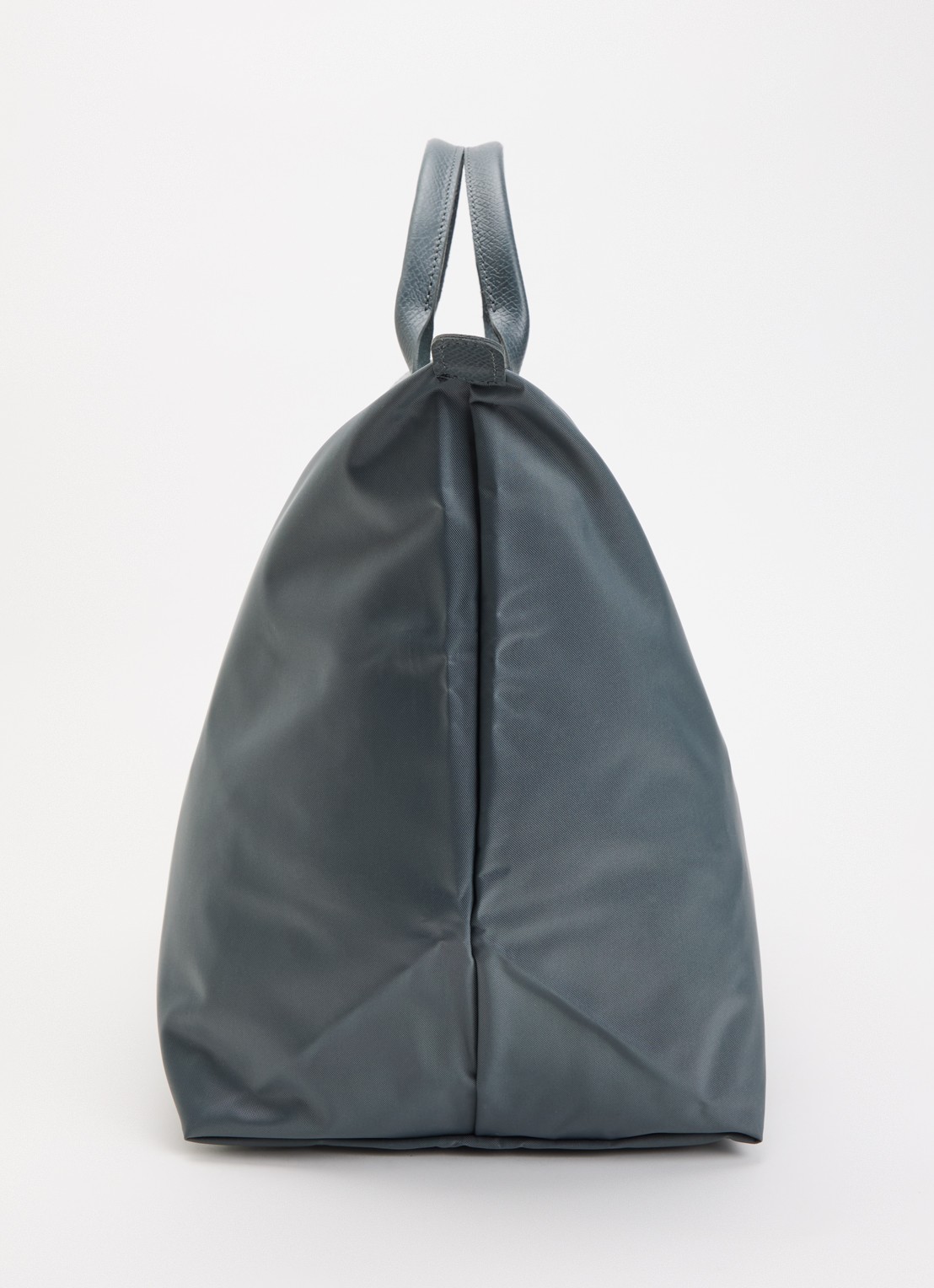 Longchamp Le Pliage One reistas L met leren details - detail 5 staalblauw
