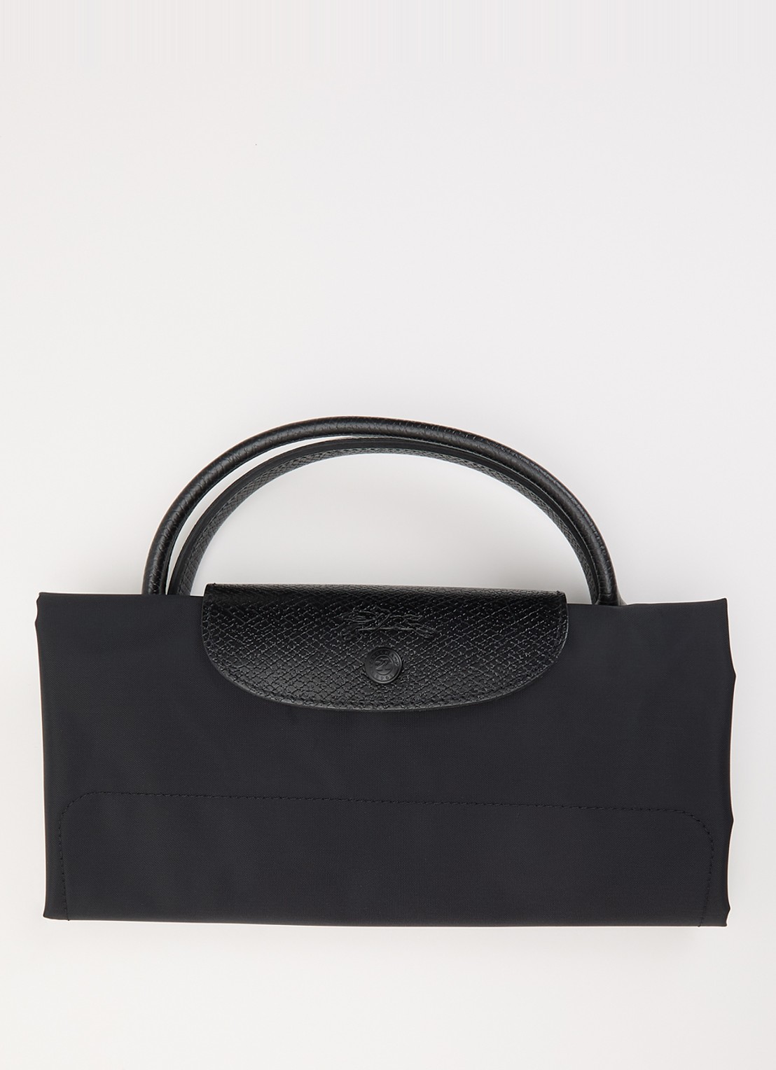 Longchamp Le Pliage One reistas XL met leren details - detail 4 zwart