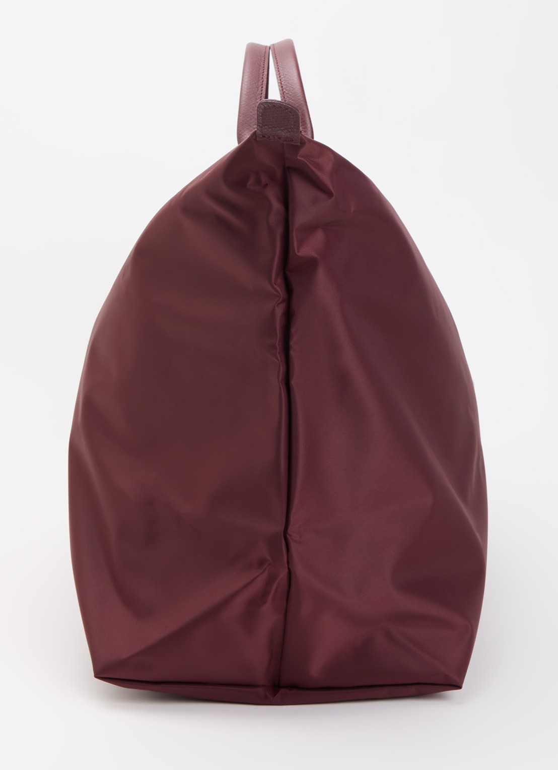 Longchamp Le Pliage One reistas XL met leren details - detail 4 bordeauxrood