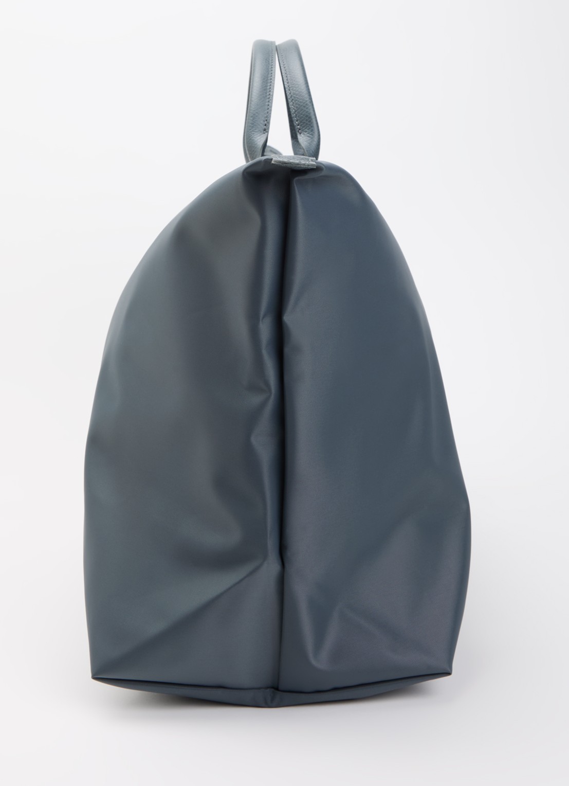 Longchamp Le Pliage One reistas XL met leren details - detail 5 staalblauw