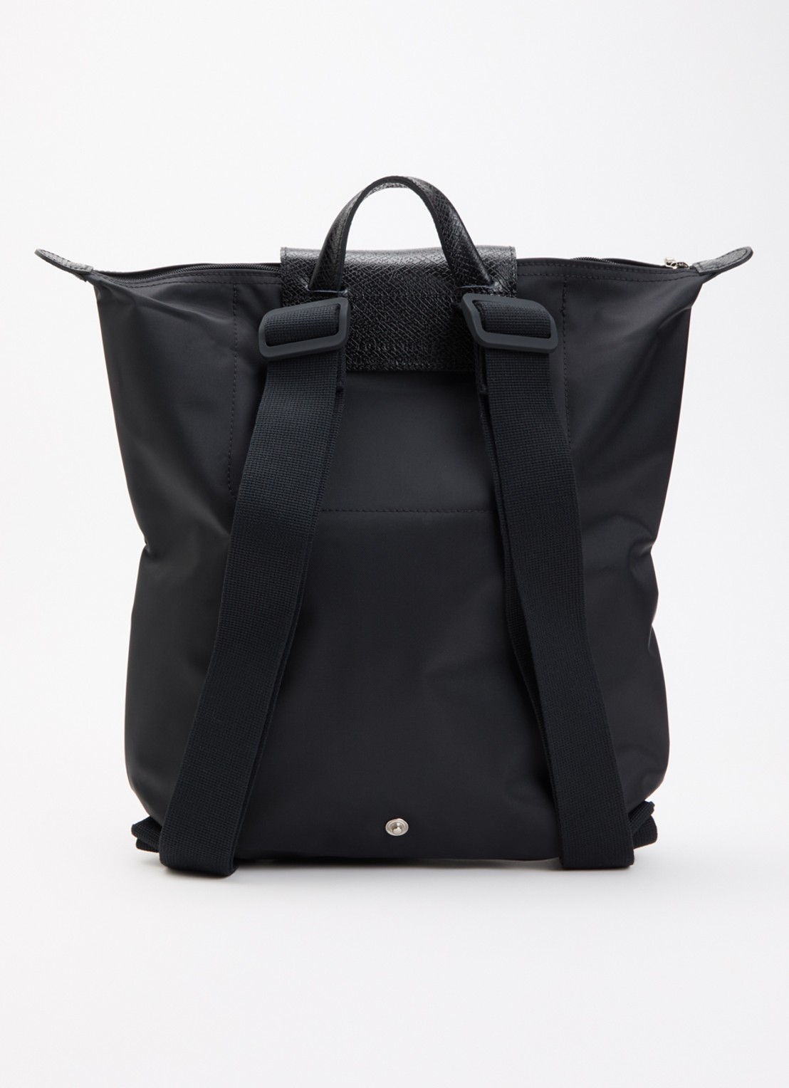 Longchamp Le Pliage One rugzak M met leren details - achterkant 5 zwart