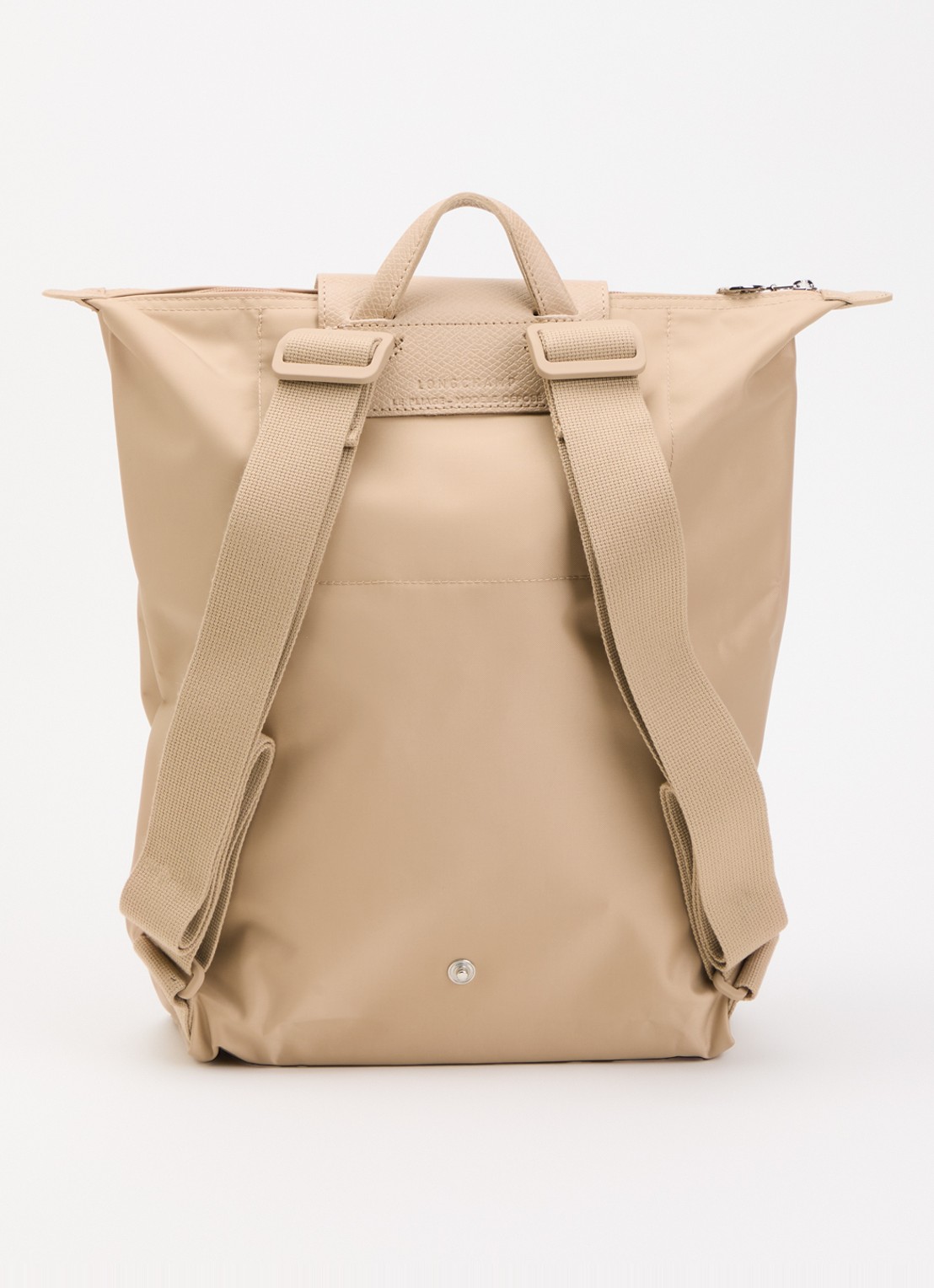 Longchamp Le Pliage One rugzak M met leren details - achterkant 3 camel