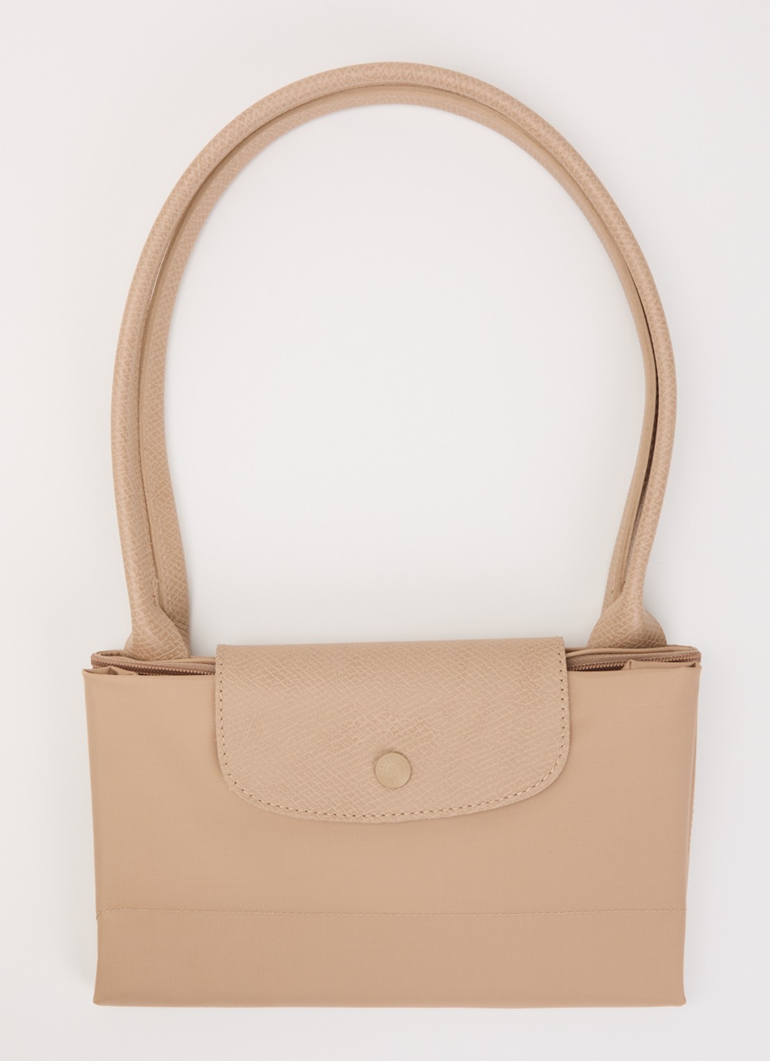 Longchamp Le Pliage One schoudertas L met leren details - detail 6 beige