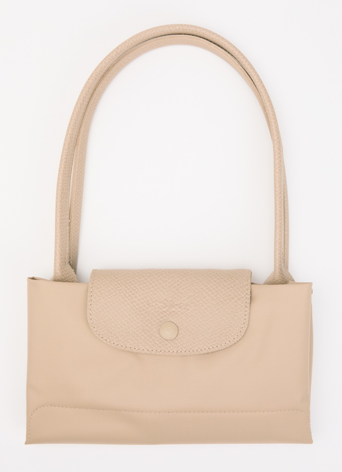 Longchamp Le pliage One schoudertas M met details van leer - detail 3 beige