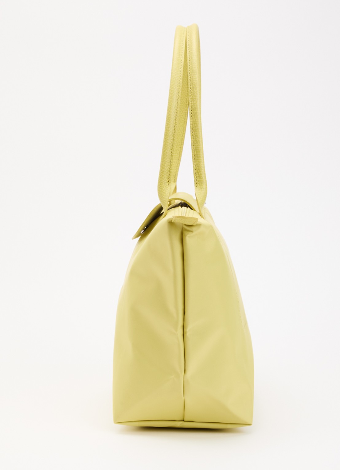 Longchamp Le pliage One schoudertas M met details van leer - detail 4 lindegroen