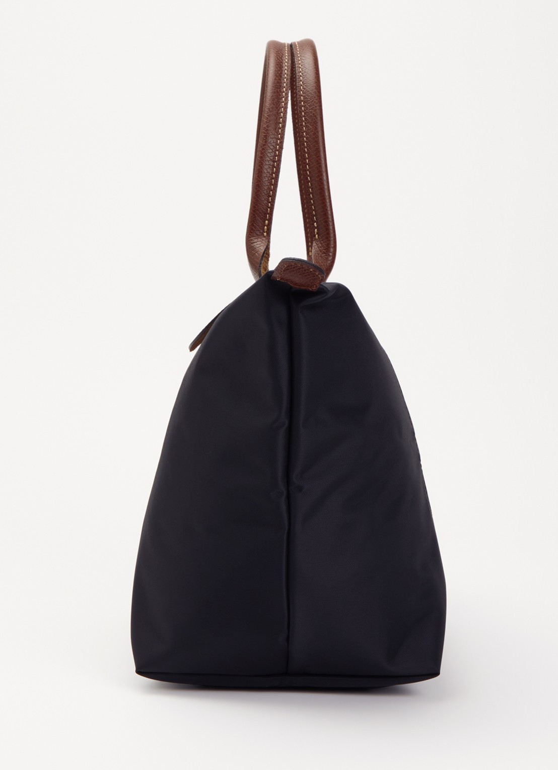 Longchamp Le Pliage Original handtas L met leren details - detail 2 zwart